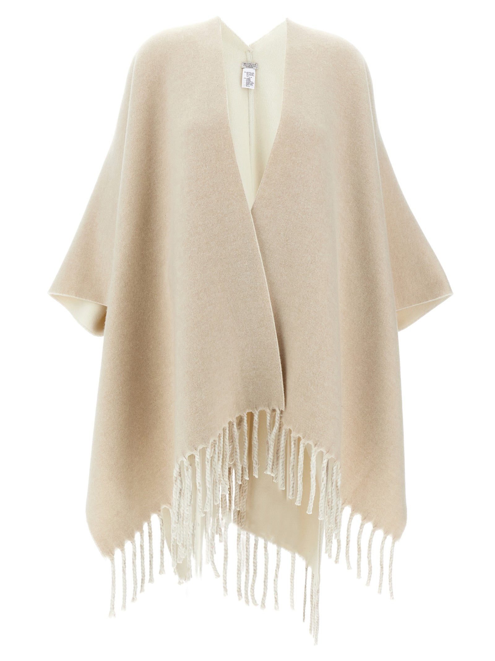 Brunello Cucinelli Fringed Poncho