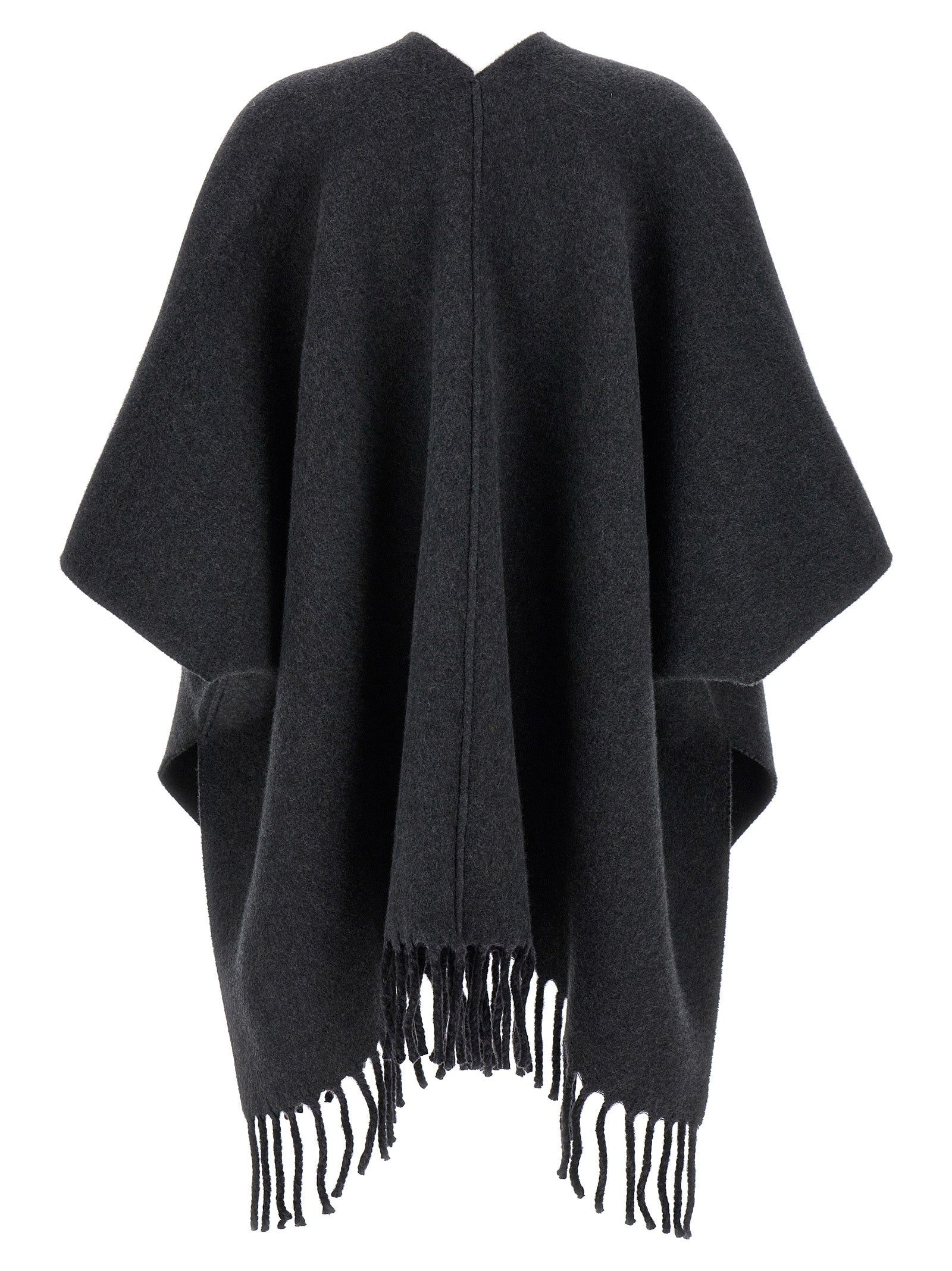 Brunello Cucinelli Reversible Fringed Poncho