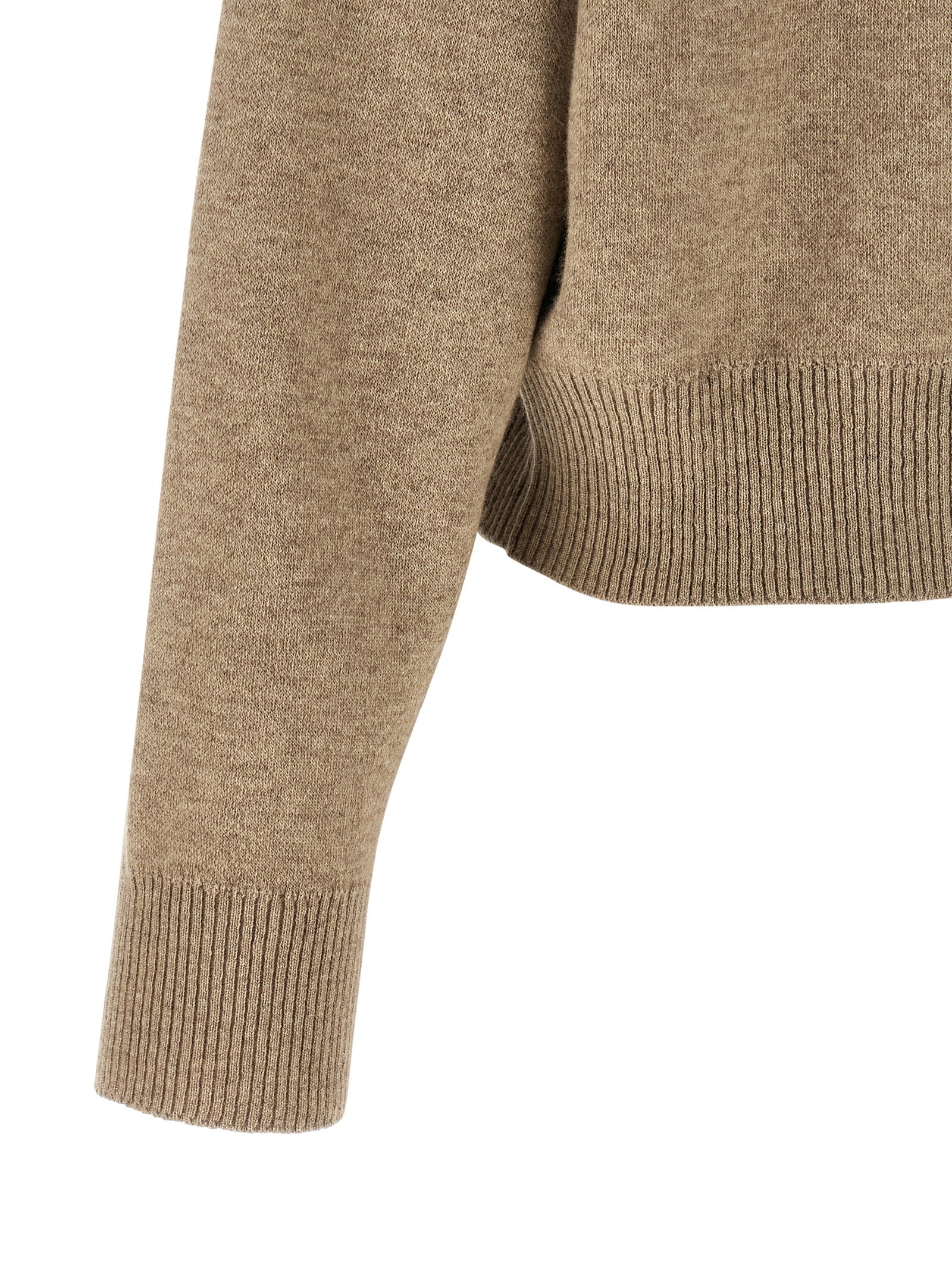 Brunello Cucinelli 'Shiny Zipper Pull' Wool Cardigan