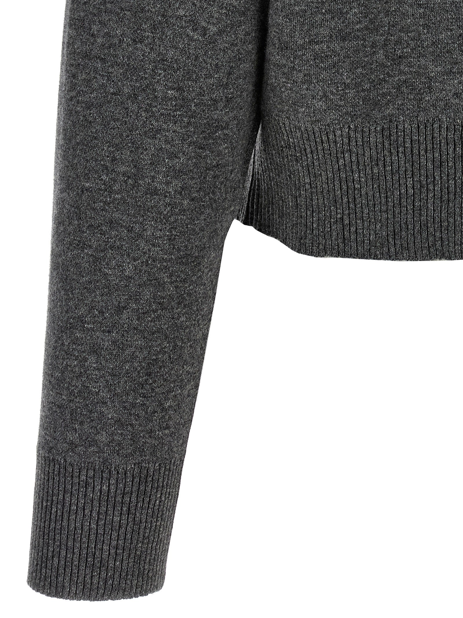 Brunello Cucinelli 'Shiny Zipper Pull' Wool Cardigan