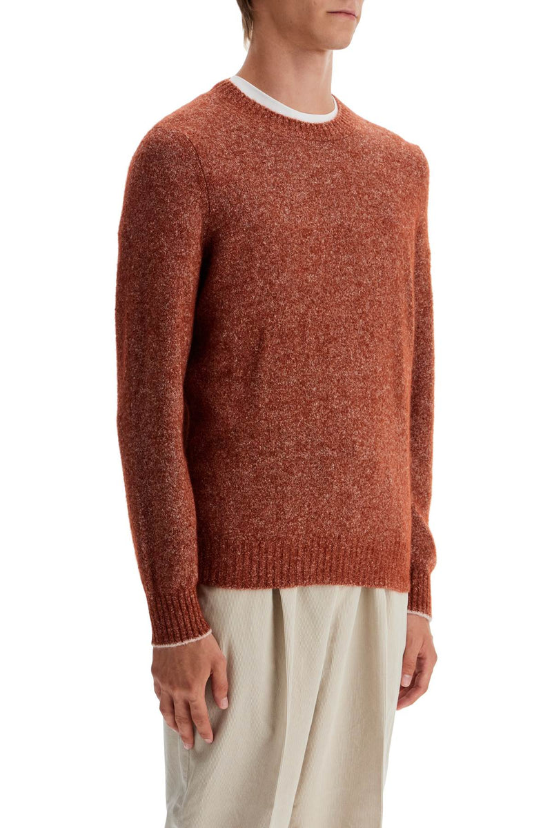 Brunello Cucinelli Buttoned Alpaca And Cotton Pul Red