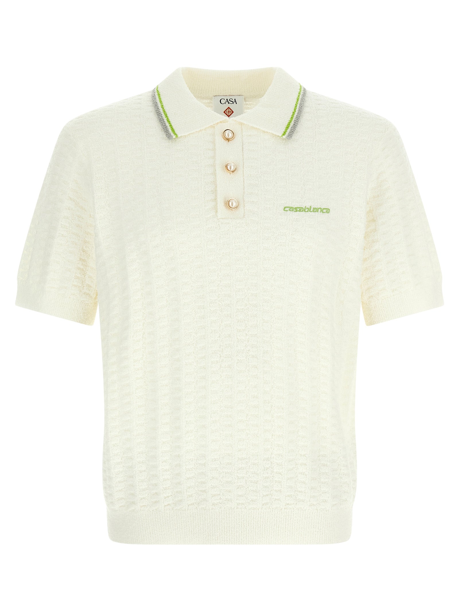 Casablanca 'Tennisbouclé' Polo Shirt