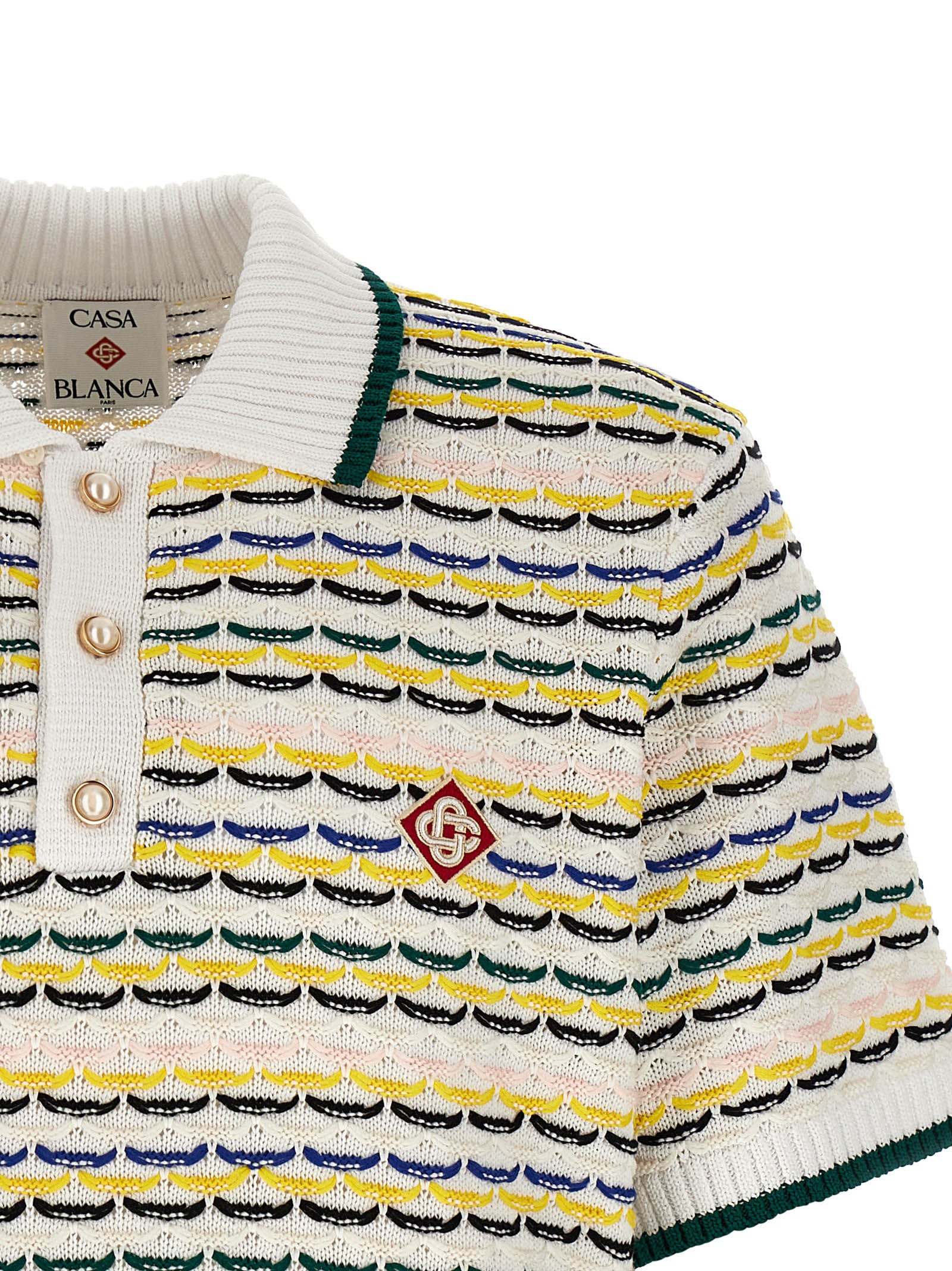 Casablanca 'Tuck Stitch' Polo Shirt