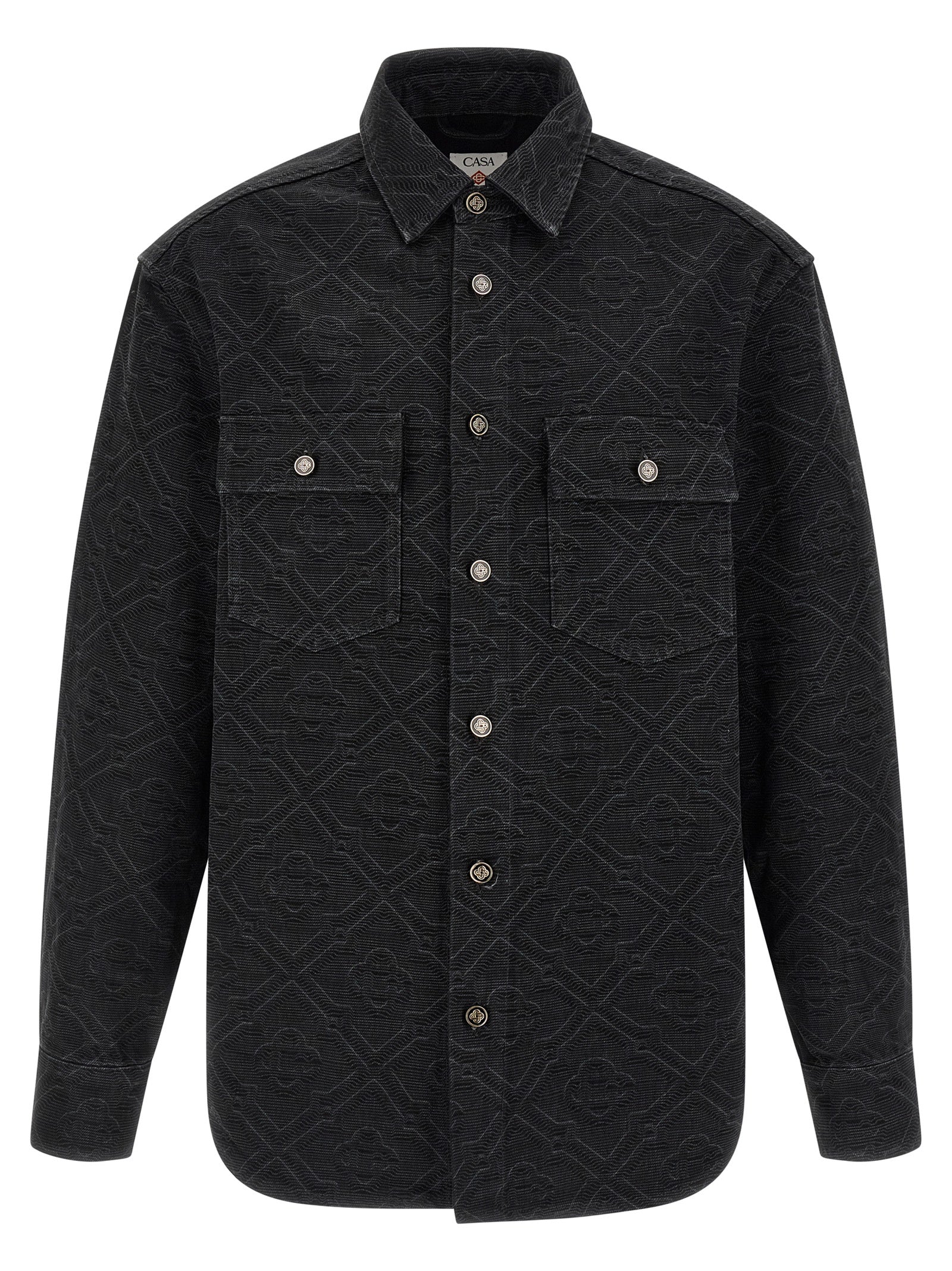 Casablanca 'Laser Monogram Denim' Overshirt