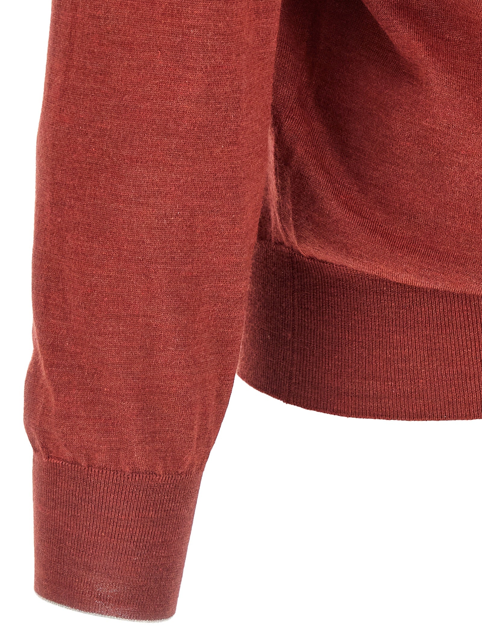 Brunello Cucinelli Shaved Knit Polo Shirt