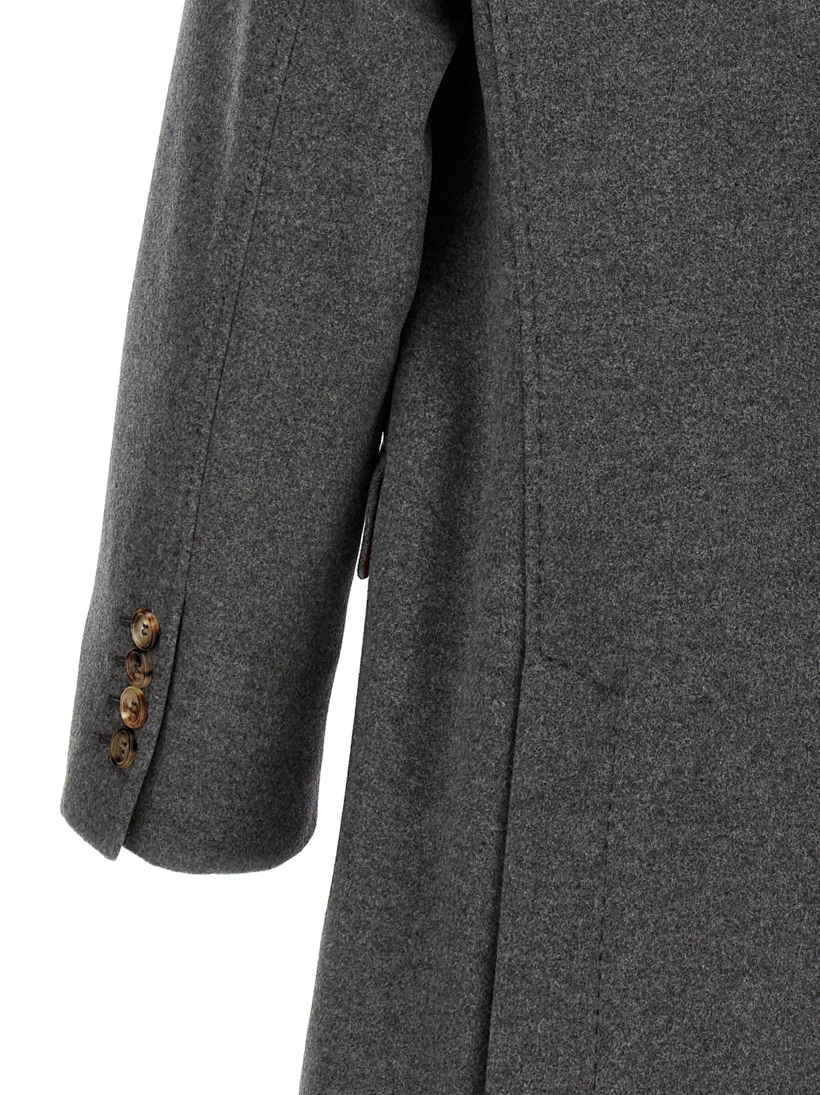 Brunello Cucinelli Single-Breasted Cashmere Coat