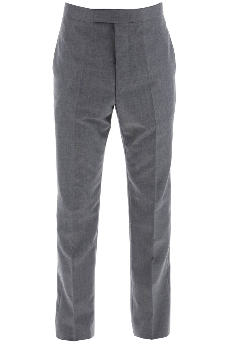 Thom Browne Pantaloni Classici In Twill Grey