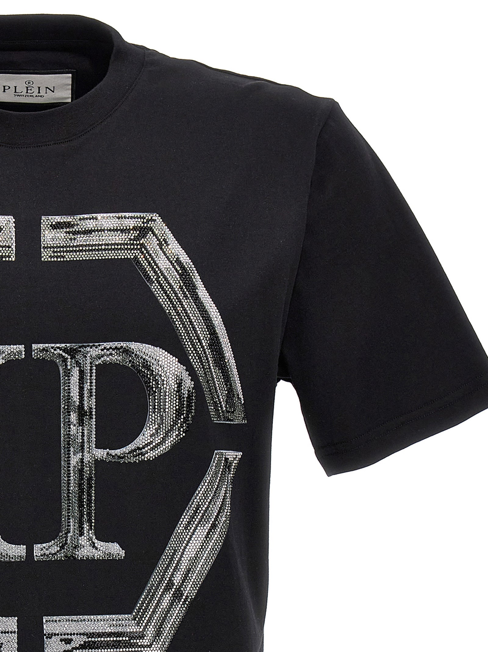 Philipp Plein Rhinestone Logo T-Shirt