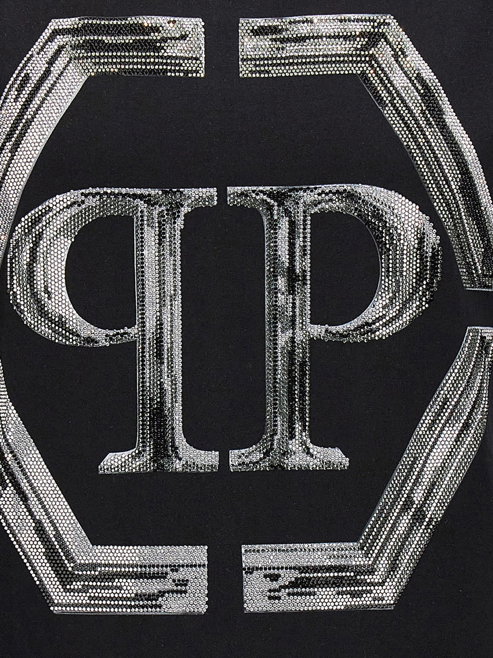 Philipp Plein Rhinestone Logo T-Shirt