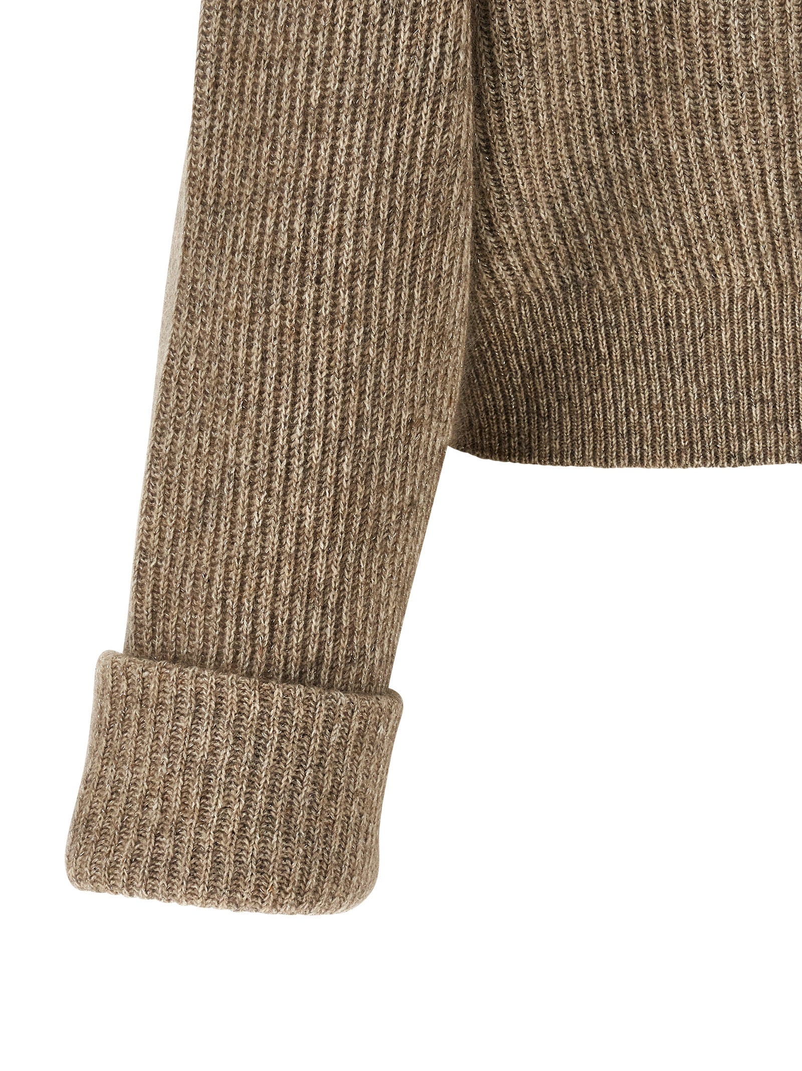 Brunello Cucinelli 'Shiny Zipper Pull' Cardigan