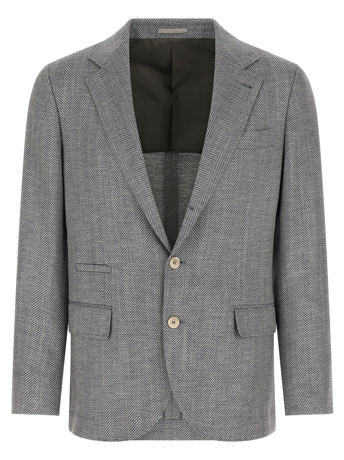 Brunello Cucinelli Deconstructed Single-Breasted Blazer