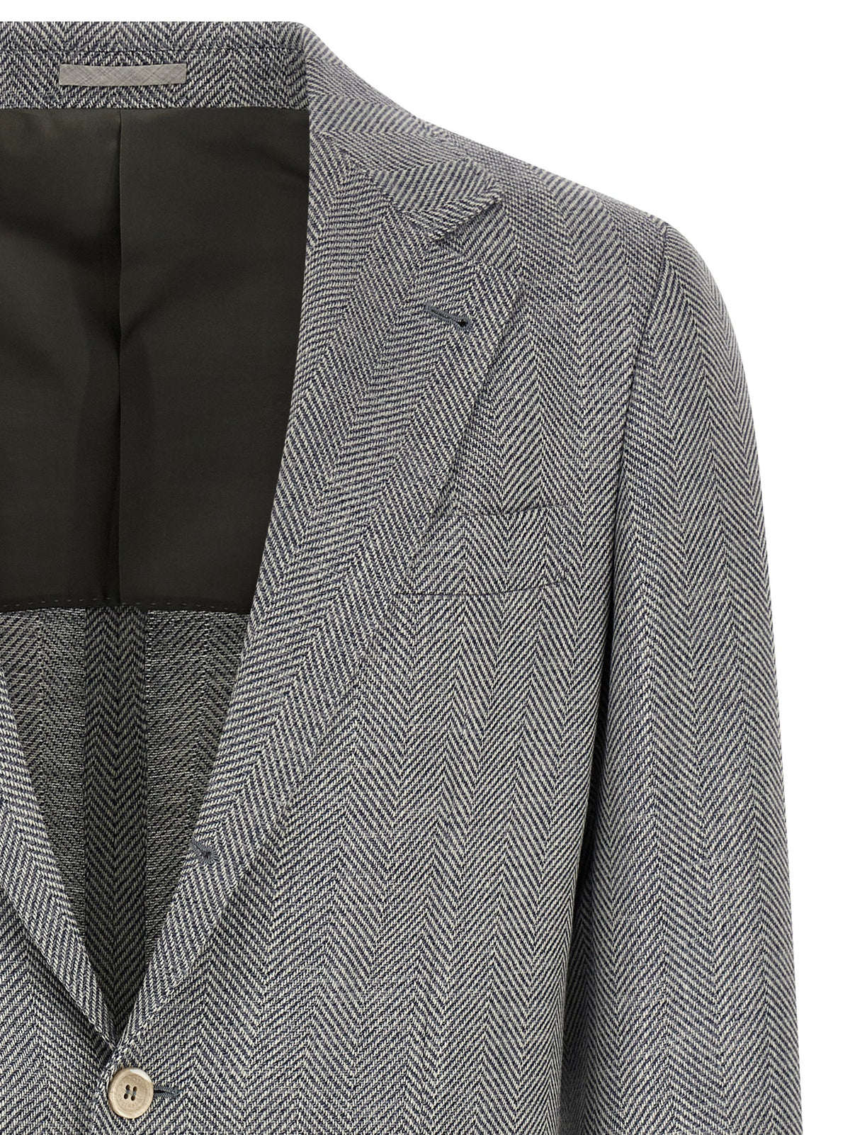 Brunello Cucinelli Deconstructed Single-Breasted Blazer
