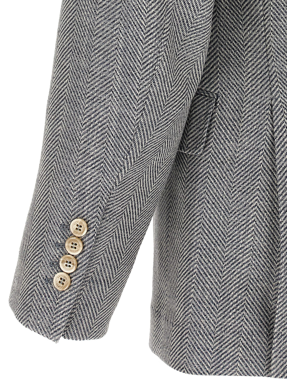 Brunello Cucinelli Deconstructed Single-Breasted Blazer