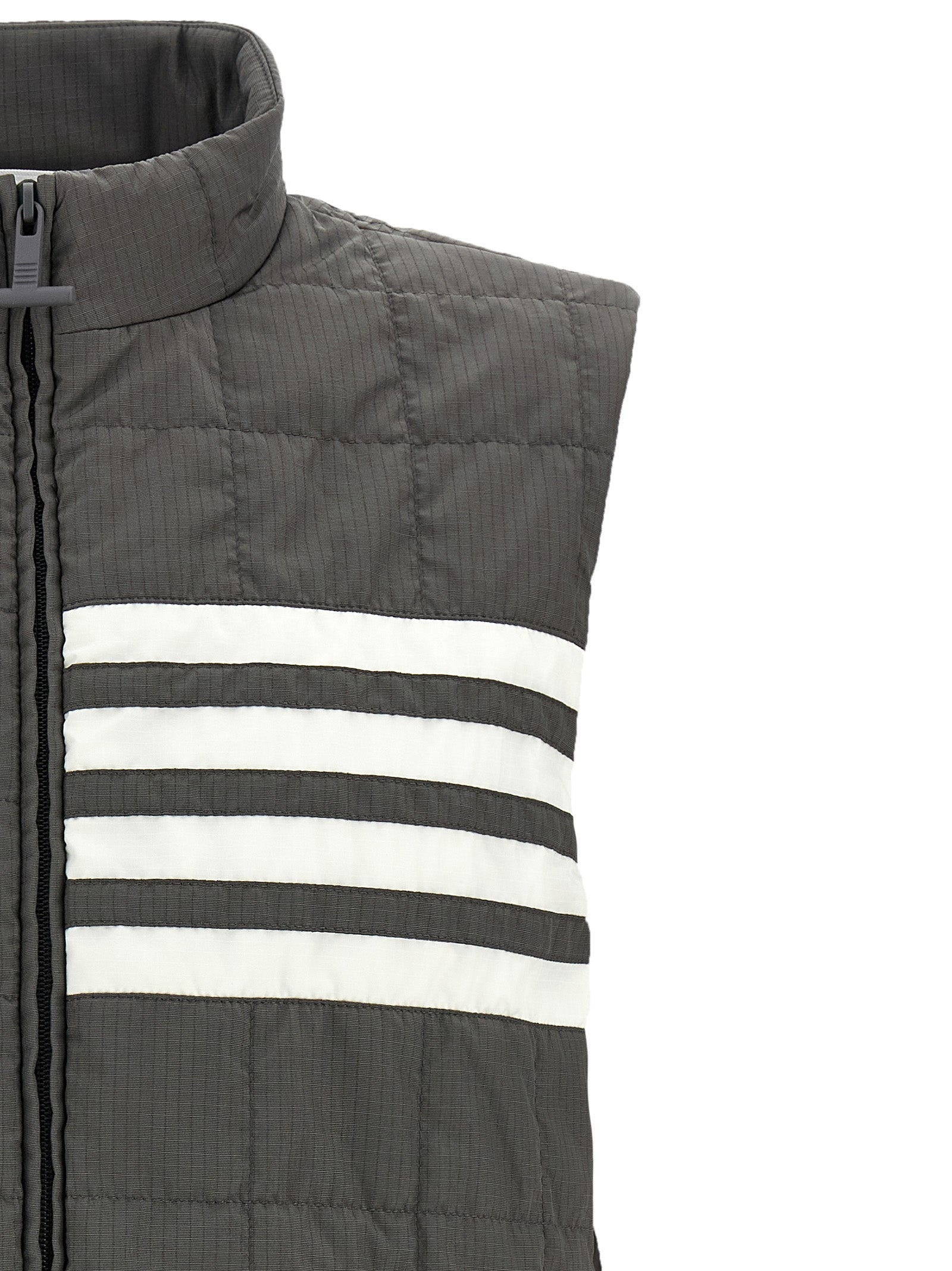 Thom Browne '4Bar' Ripstop Shiny Vest