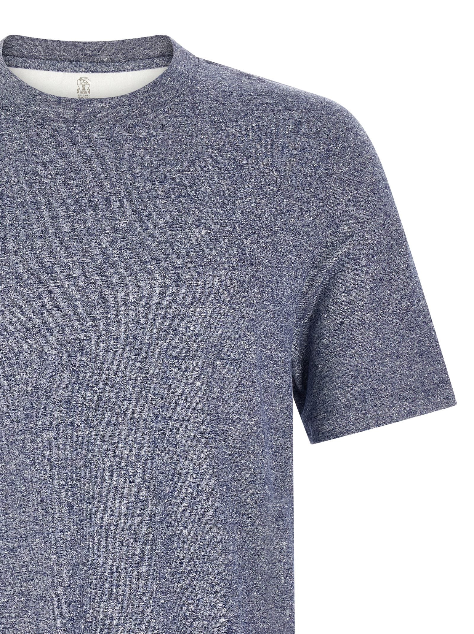 Brunello Cucinelli Mélange Linen Blend T-Shirt