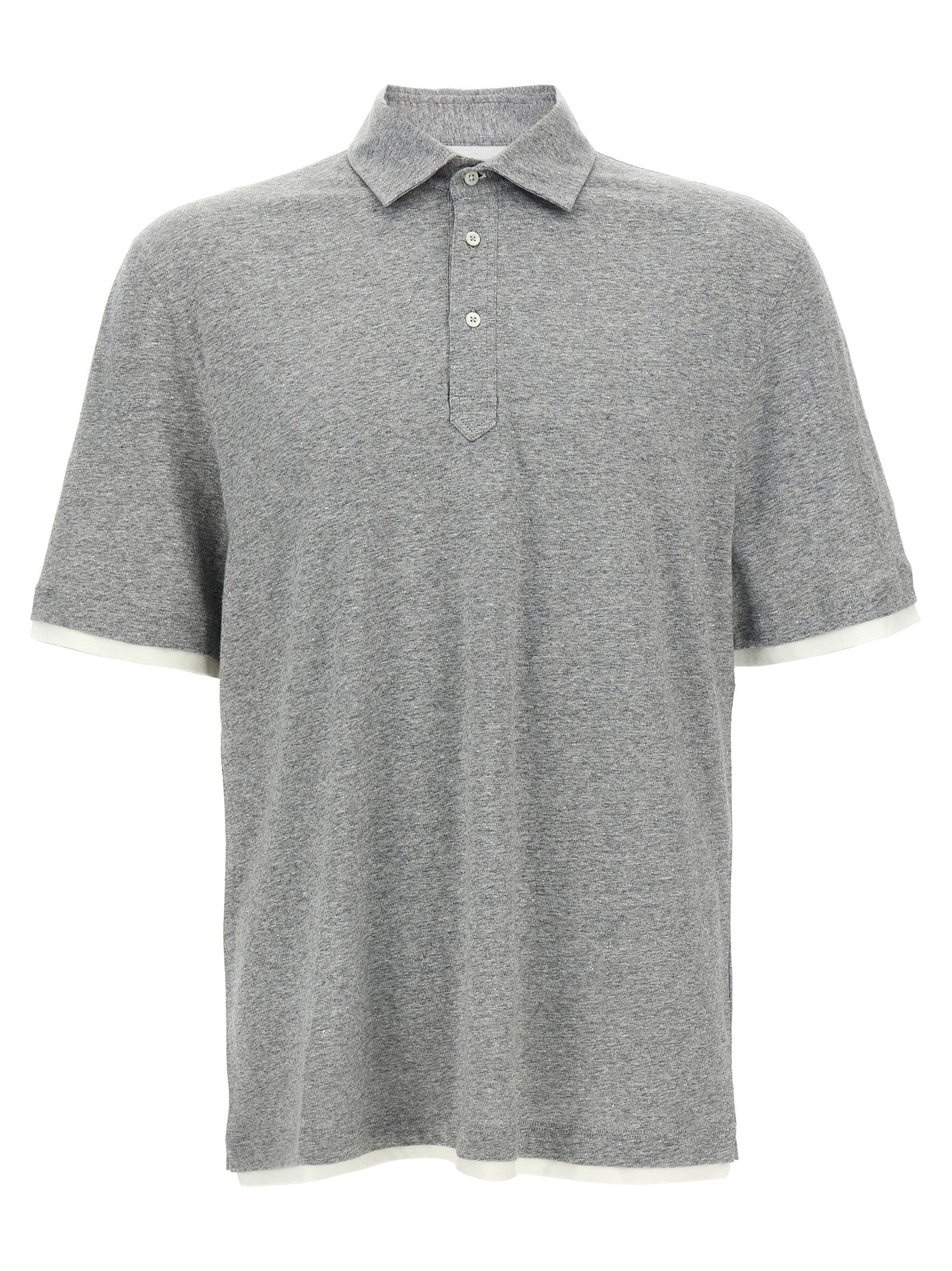 Brunello Cucinelli Layered Polo Shirt