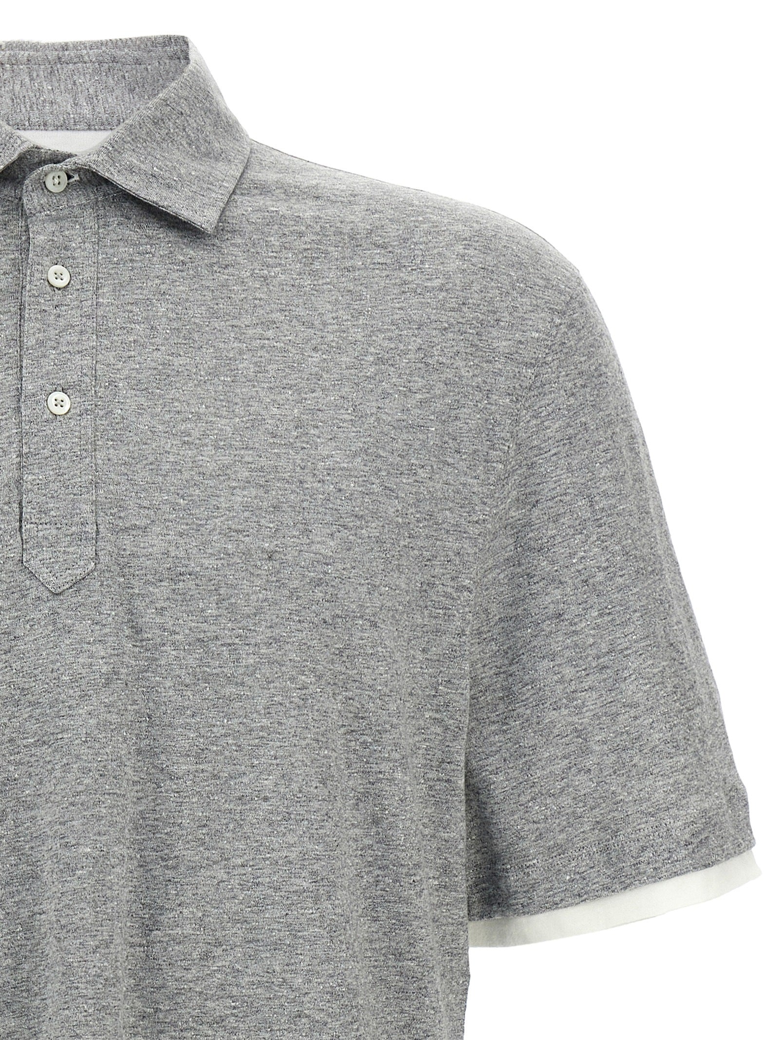 Brunello Cucinelli Layered Polo Shirt