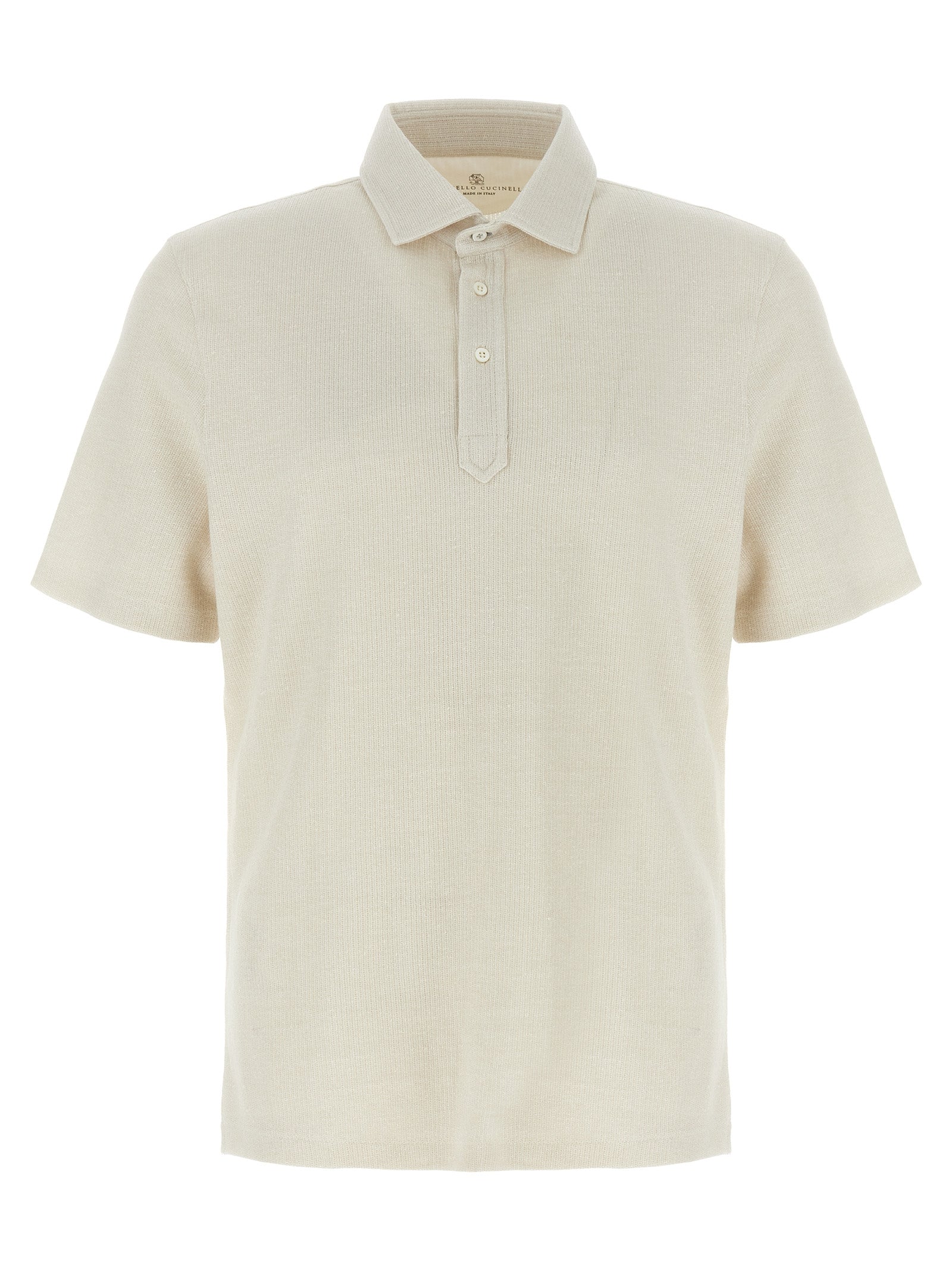 Brunello Cucinelli Linen Cotton Polo Shirt