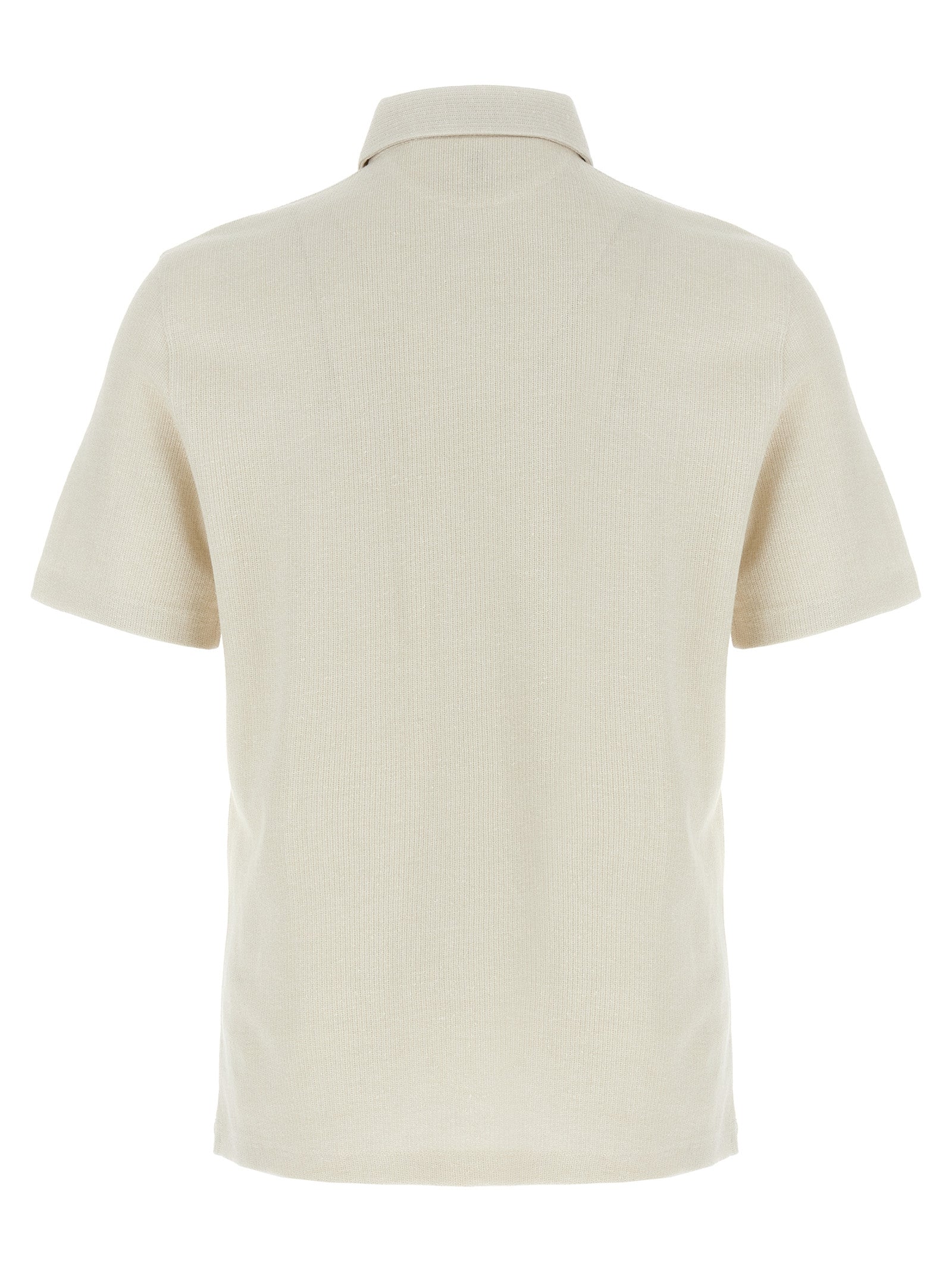 Brunello Cucinelli Linen Cotton Polo Shirt