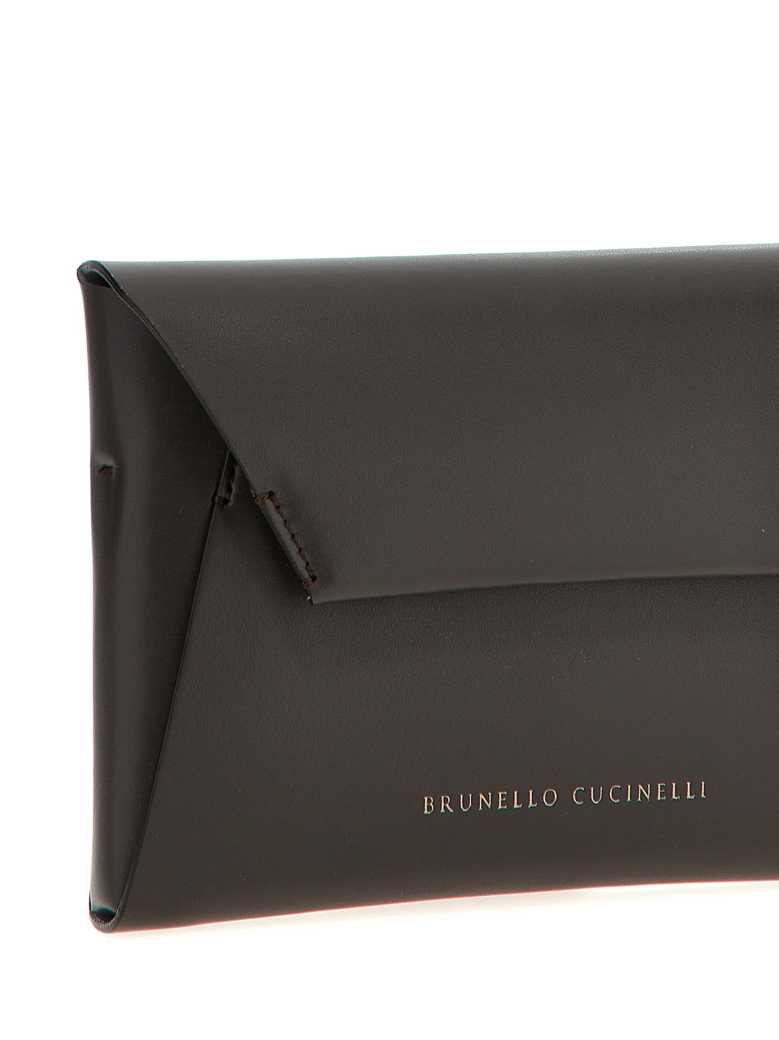 Brunello Cucinelli Monile Leather Clutch Bag