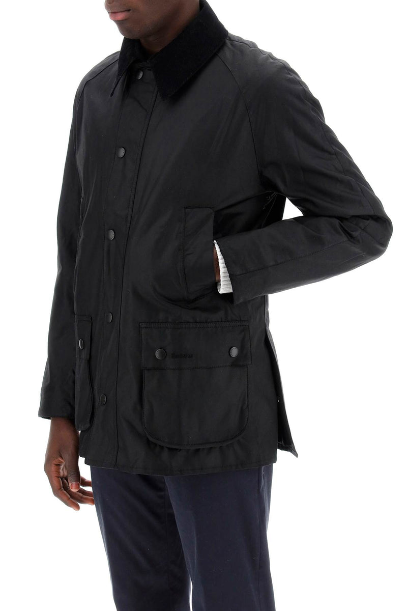 Barbour Ashby Waxed Jacket Black