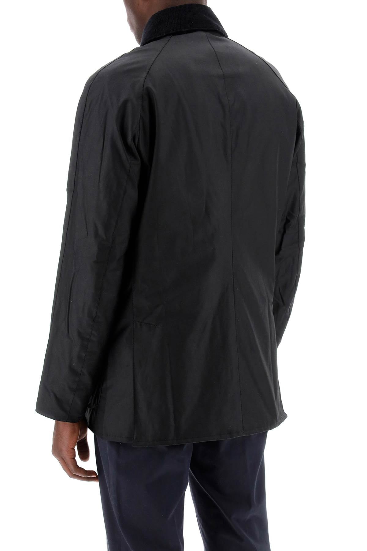 Barbour Ashby Waxed Jacket Black