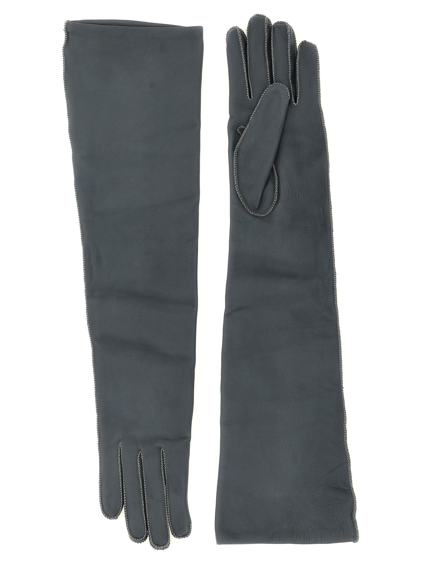 Agnona Long Leather Gloves
