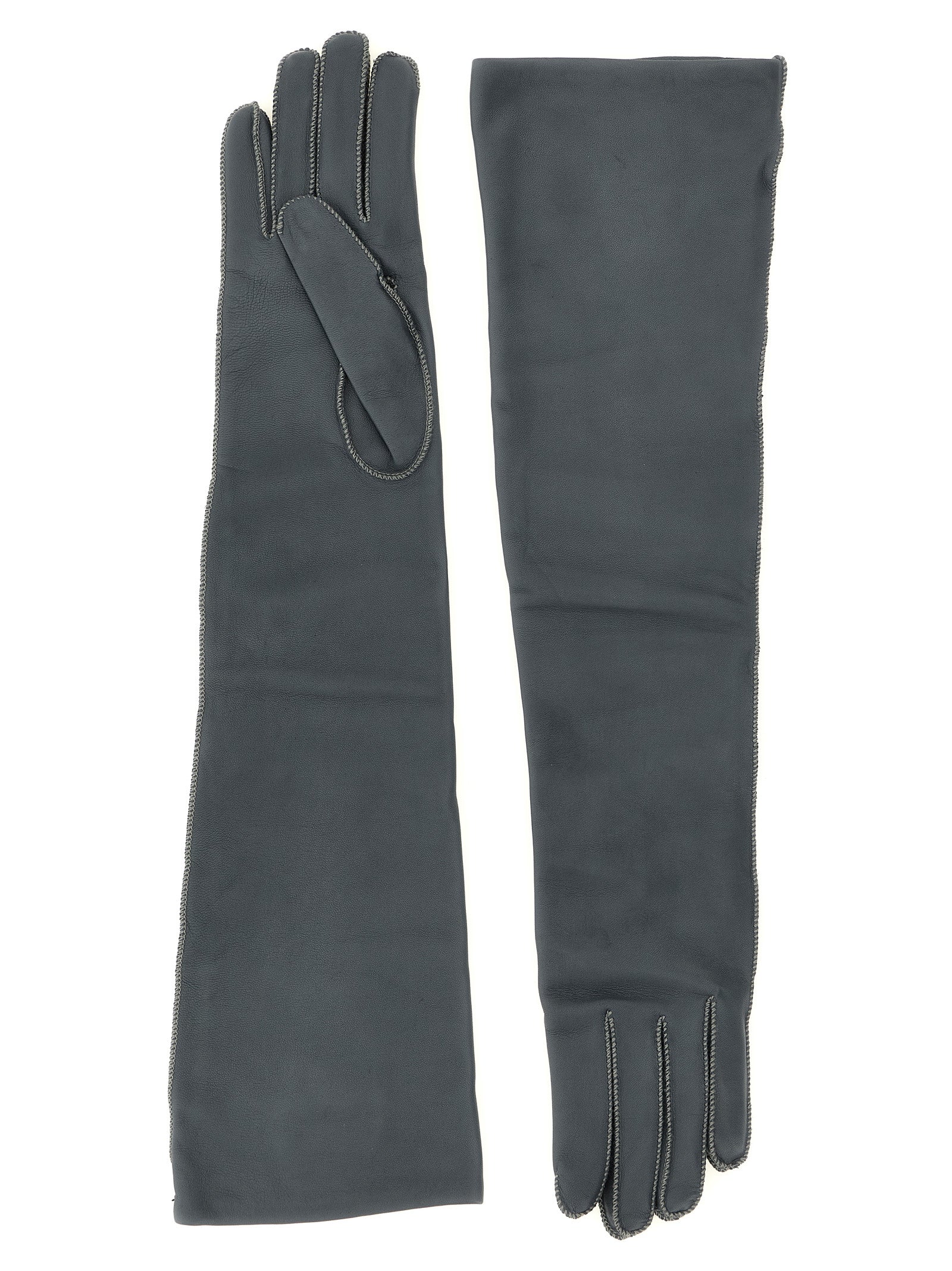 Agnona Long Leather Gloves