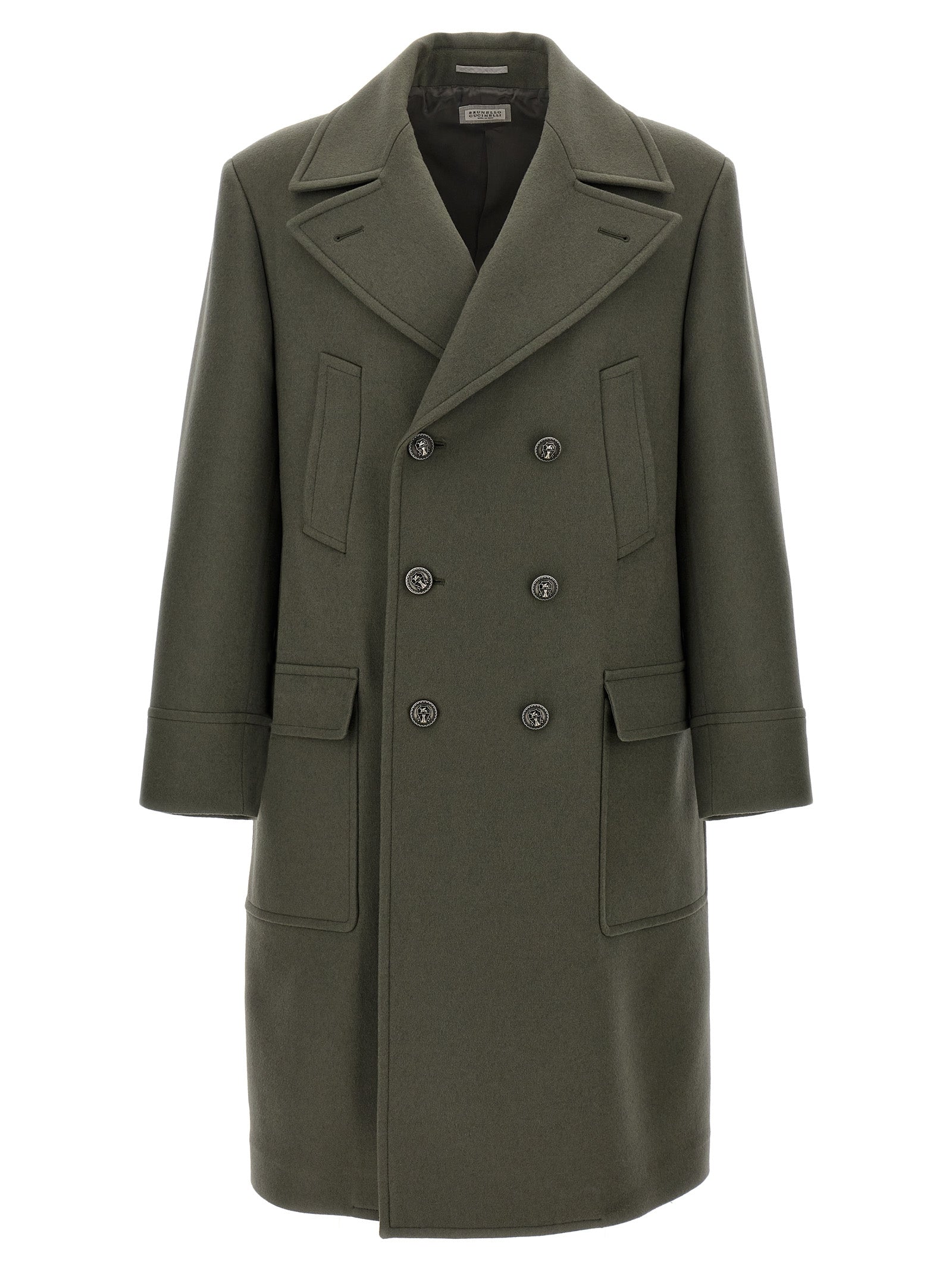 Brunello Cucinelli Double-Breasted Long Coat