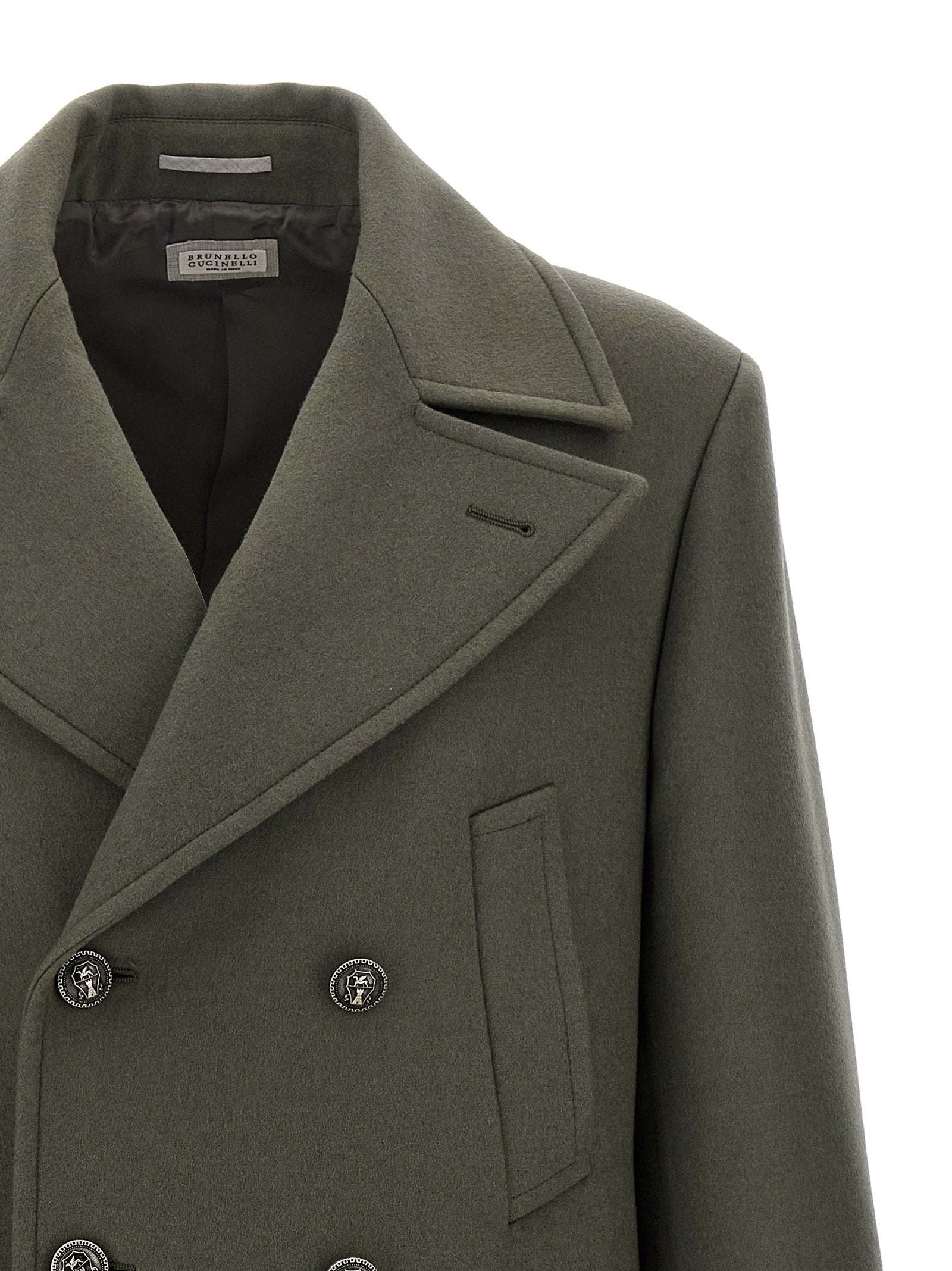 Brunello Cucinelli Double-Breasted Long Coat