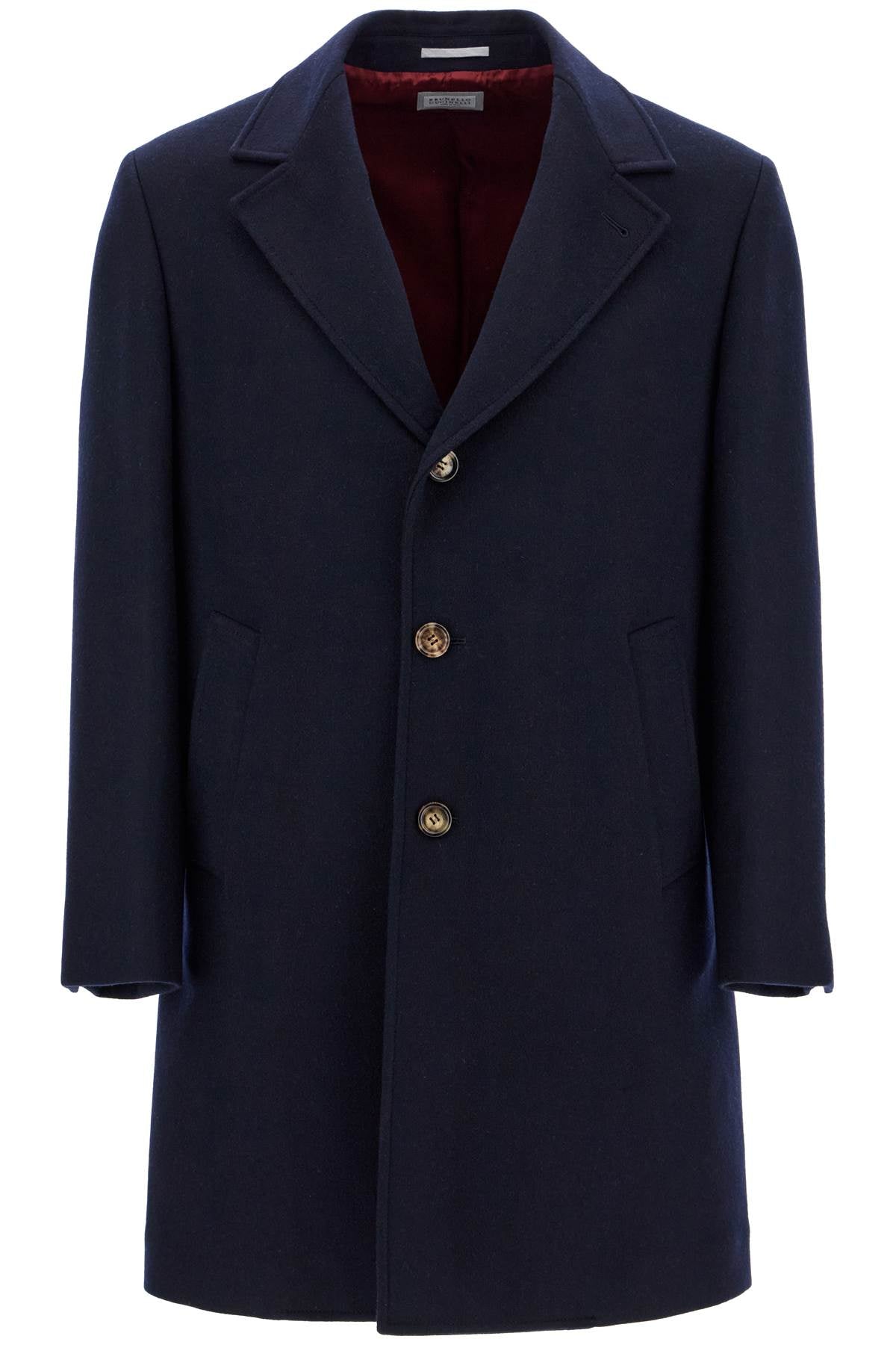 Brunello Cucinelli Wool Beaver Coat In Eight