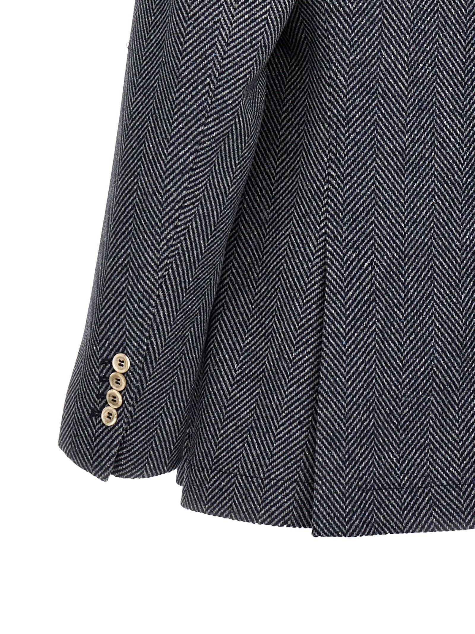 Brunello Cucinelli Chevron Wool Jacket