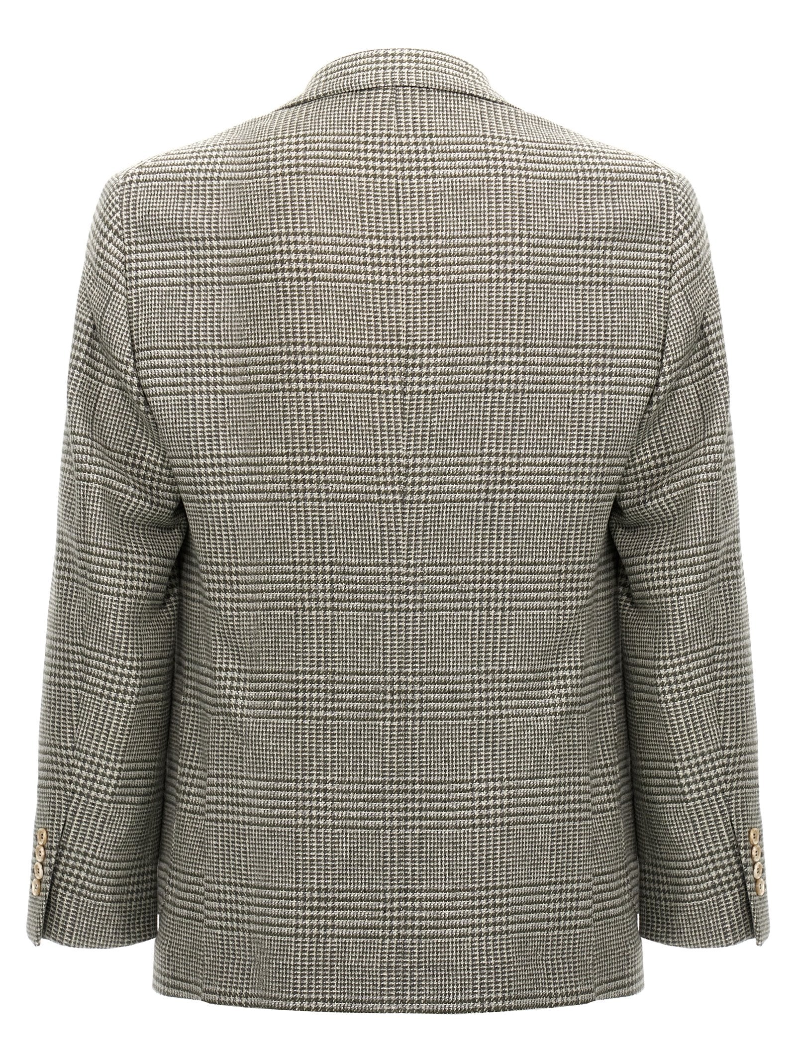 Brunello Cucinelli Check Single-Breasted Blazer