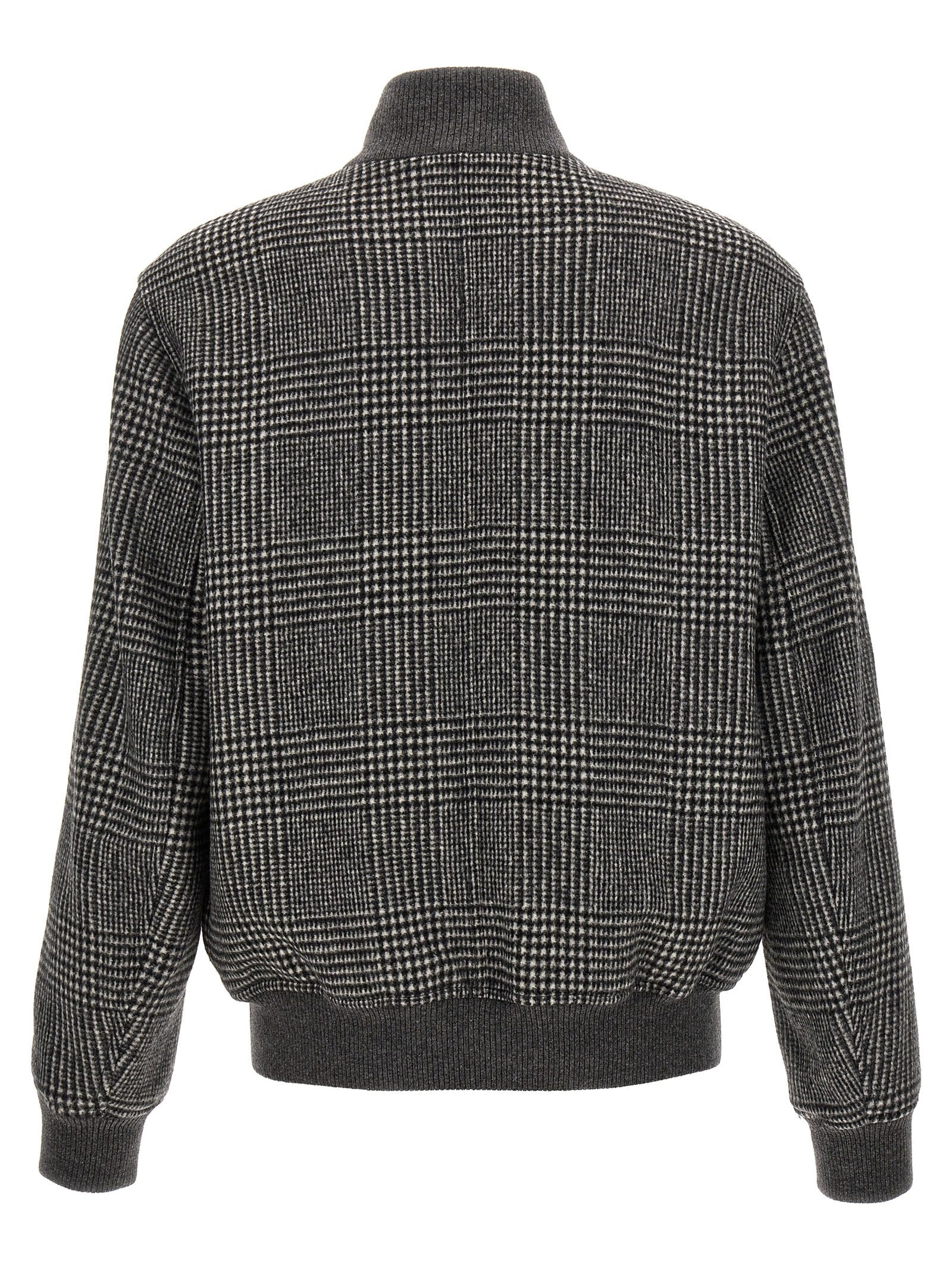 Brunello Cucinelli Check Bomber Jacket