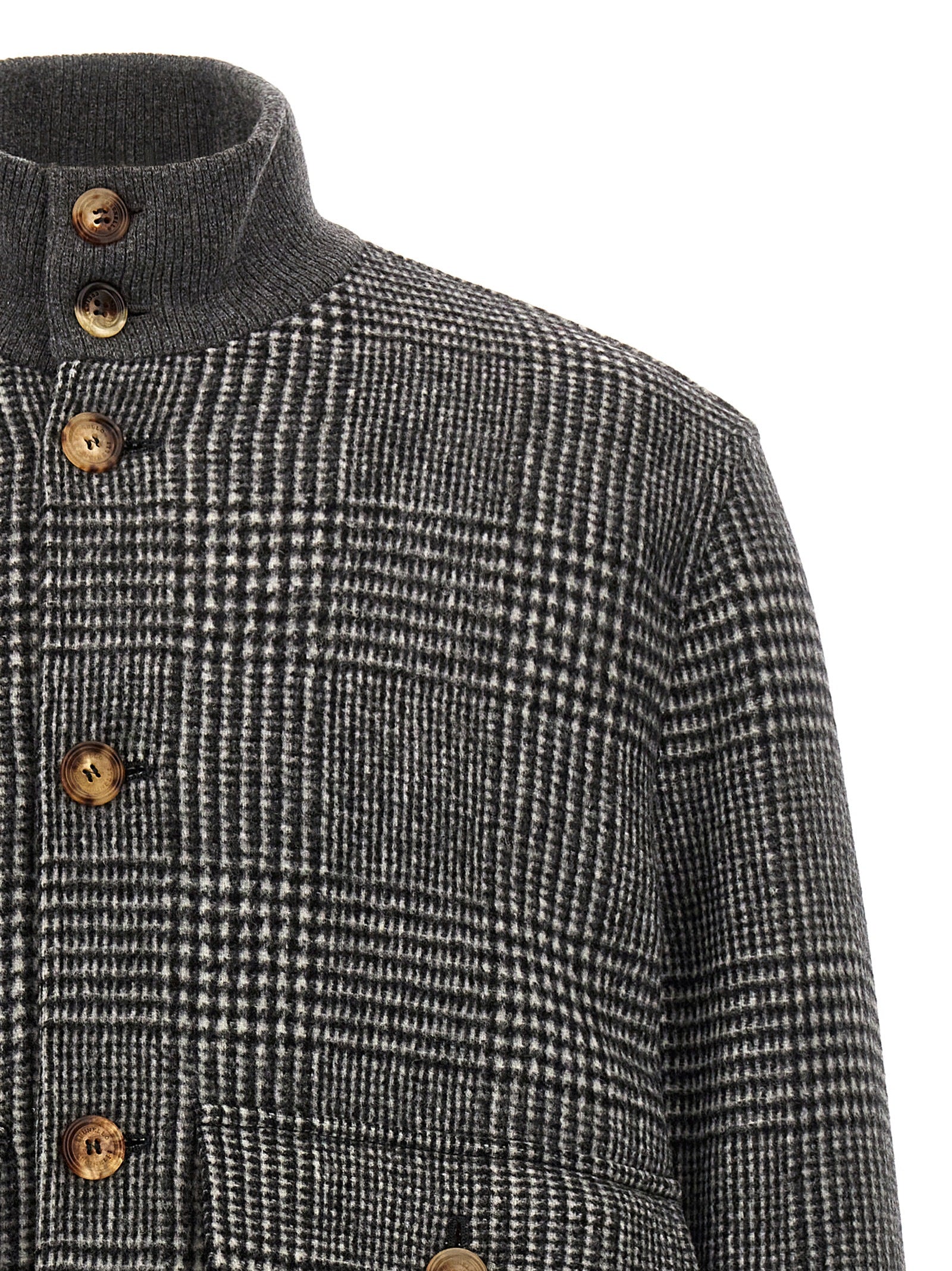 Brunello Cucinelli Check Bomber Jacket