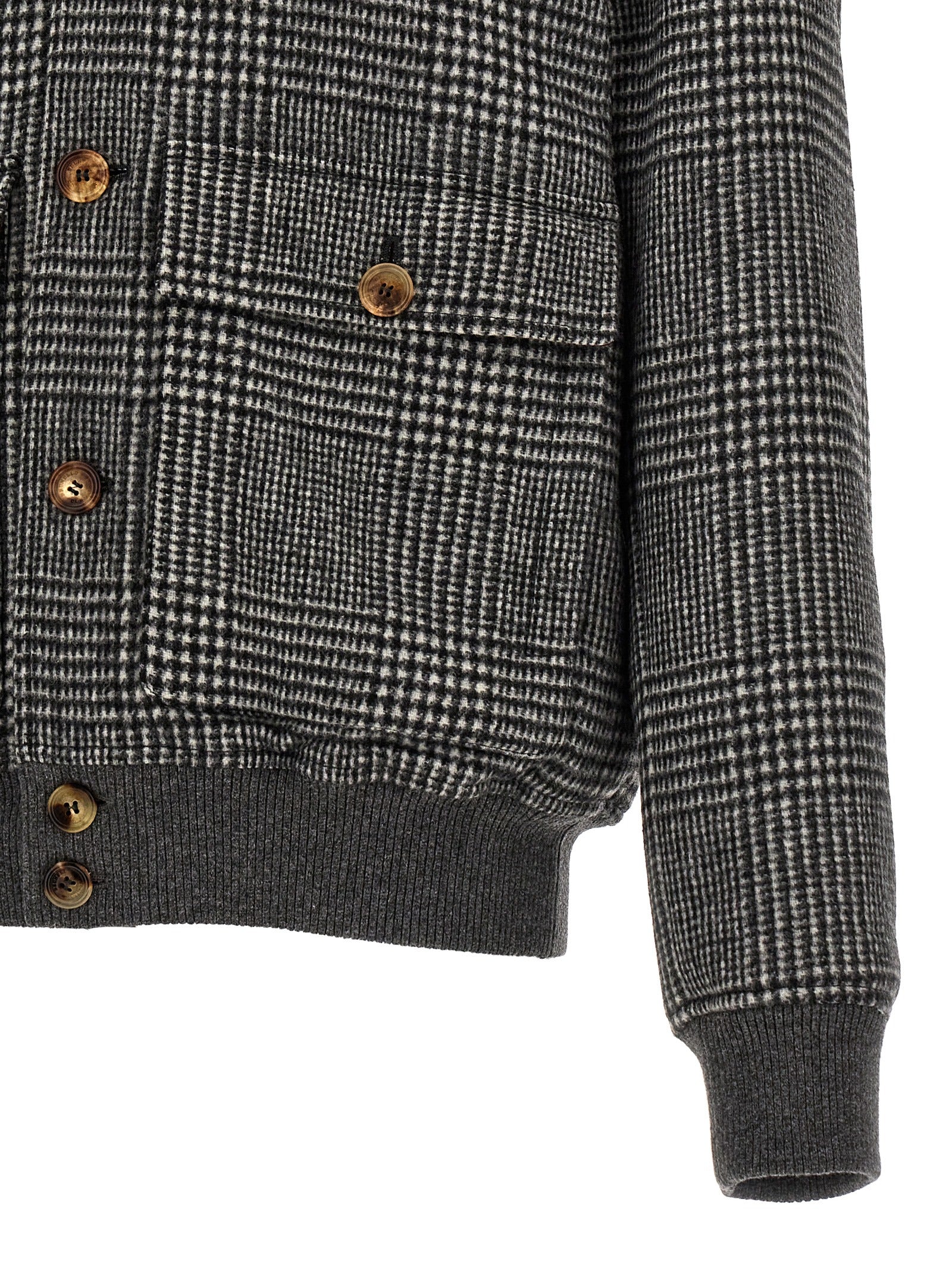 Brunello Cucinelli Check Bomber Jacket