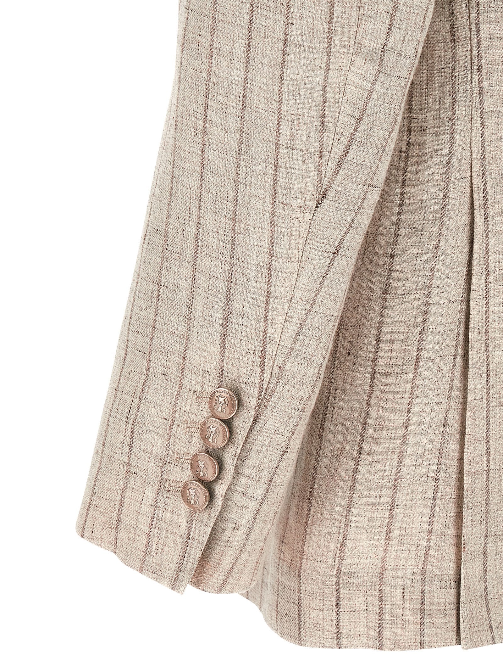 Brunello Cucinelli Pinstripe Twill Blazer