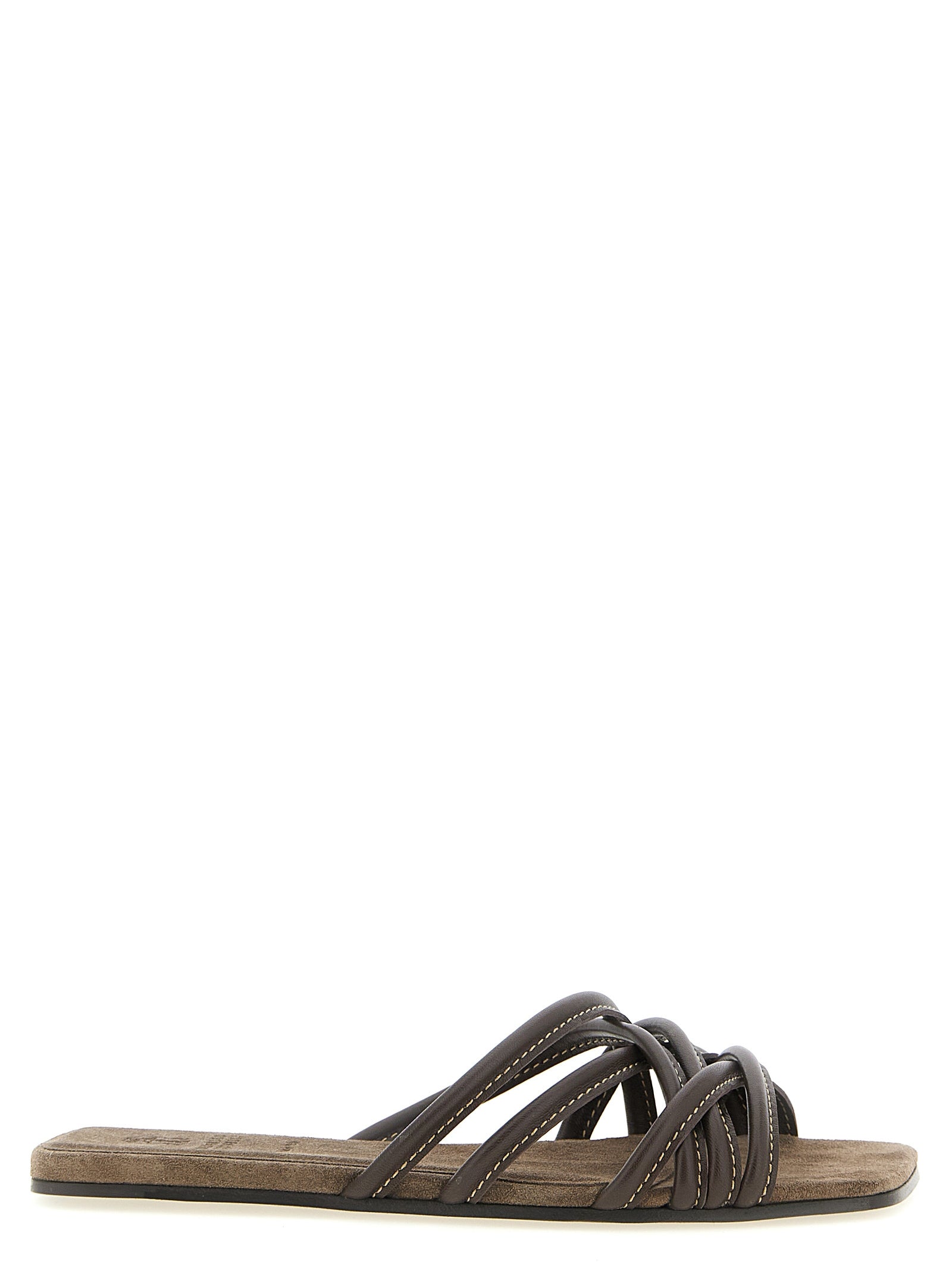 Brunello Cucinelli Leather Slides