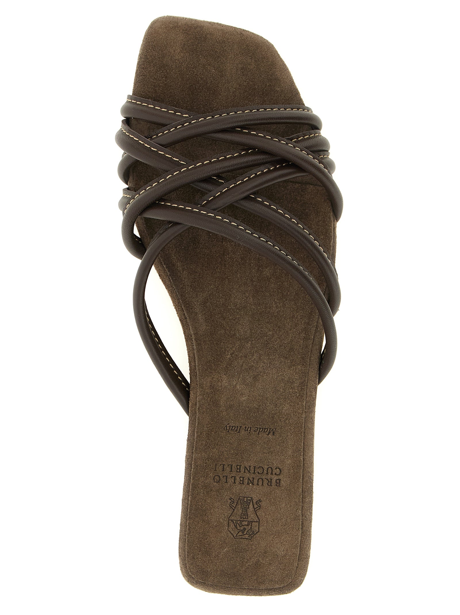 Brunello Cucinelli Leather Slides