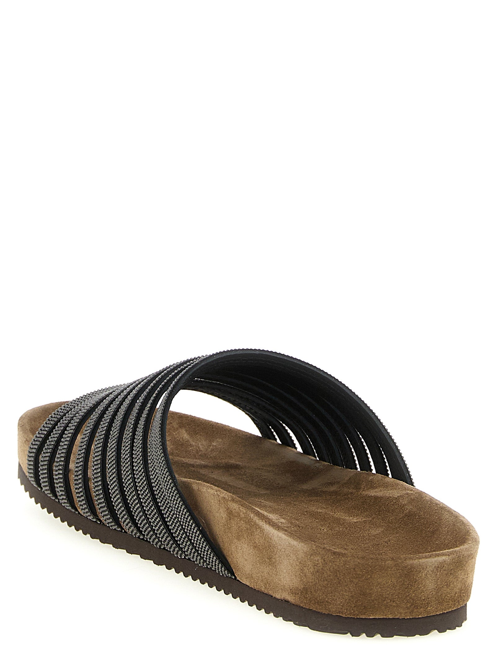 Brunello Cucinelli 'Precious Straps' Slides