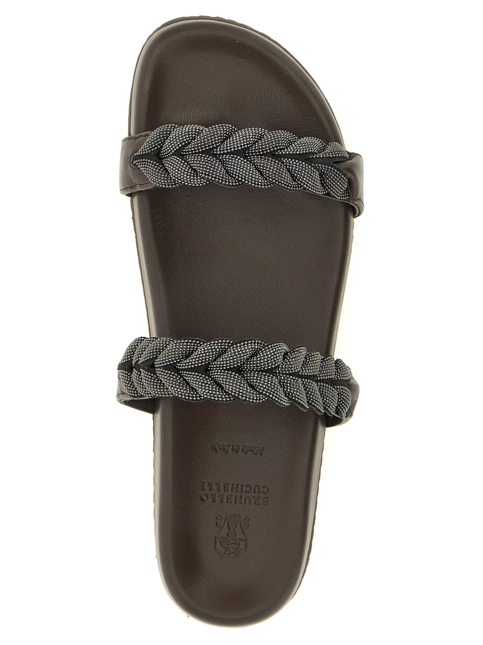Brunello Cucinelli 'Precious Braided Straps' Sandals