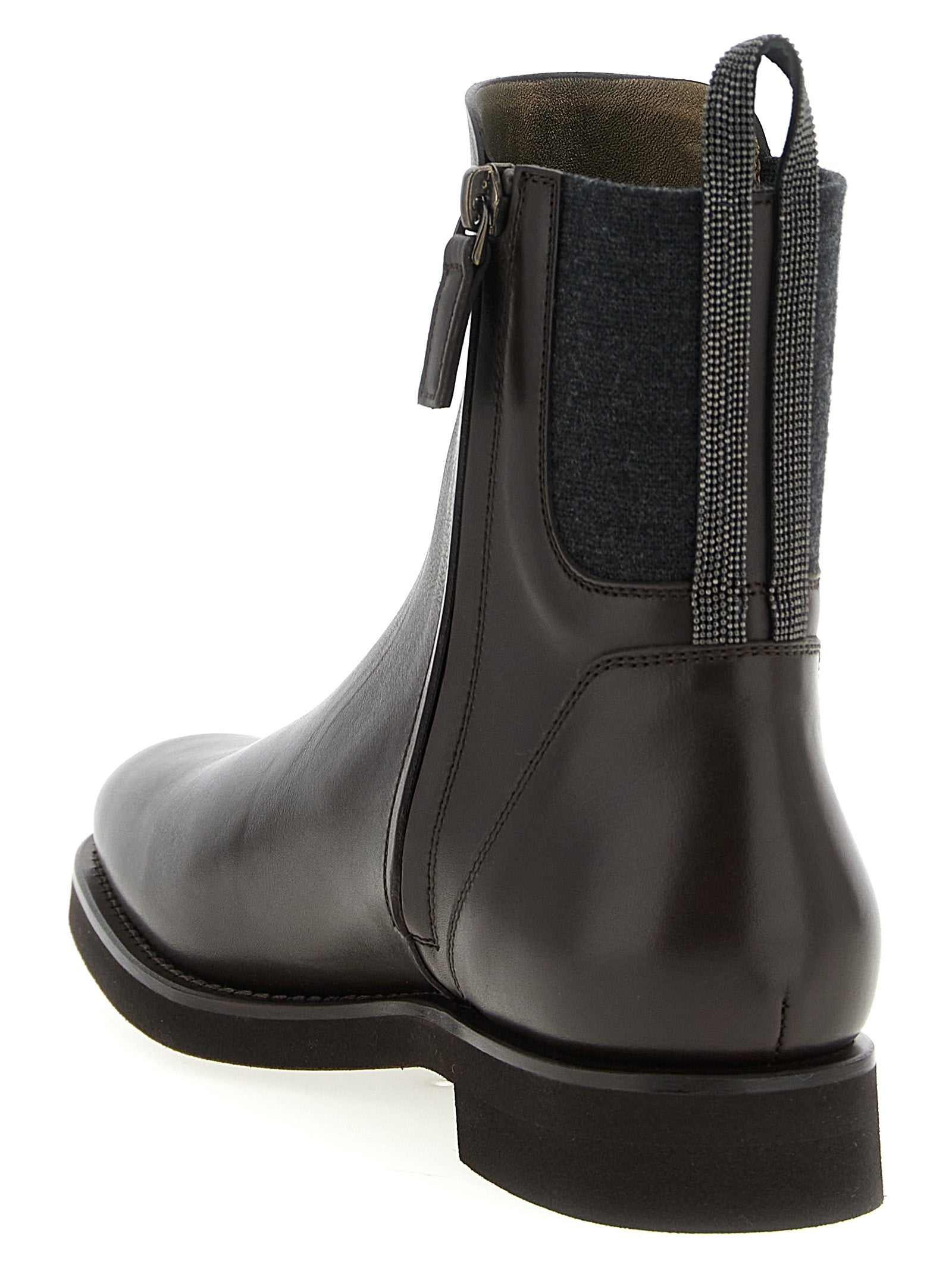 Brunello Cucinelli Monile Ankle Boots