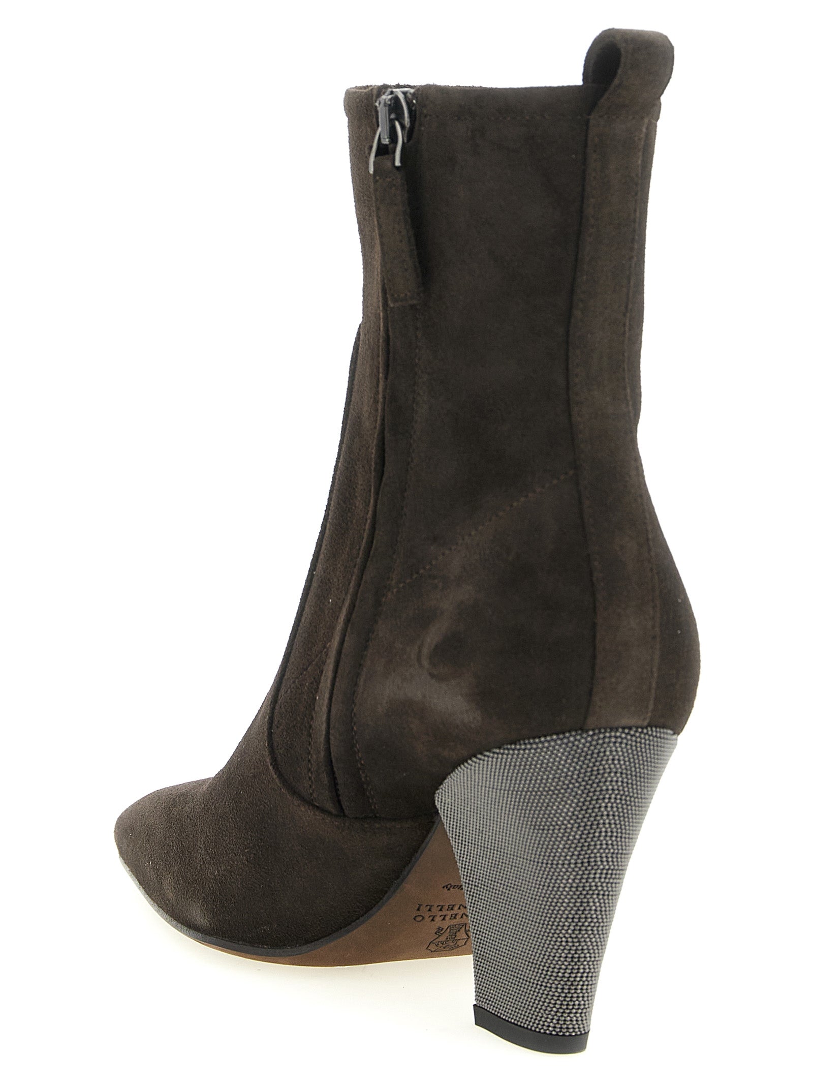 Brunello Cucinelli 'Precious Heel' Ankle Boots