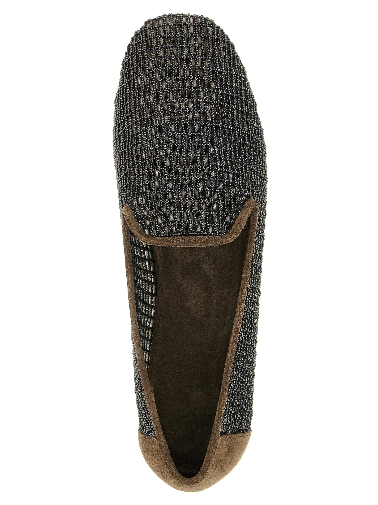 Brunello Cucinelli 'Embroidery' Mesh Loafers