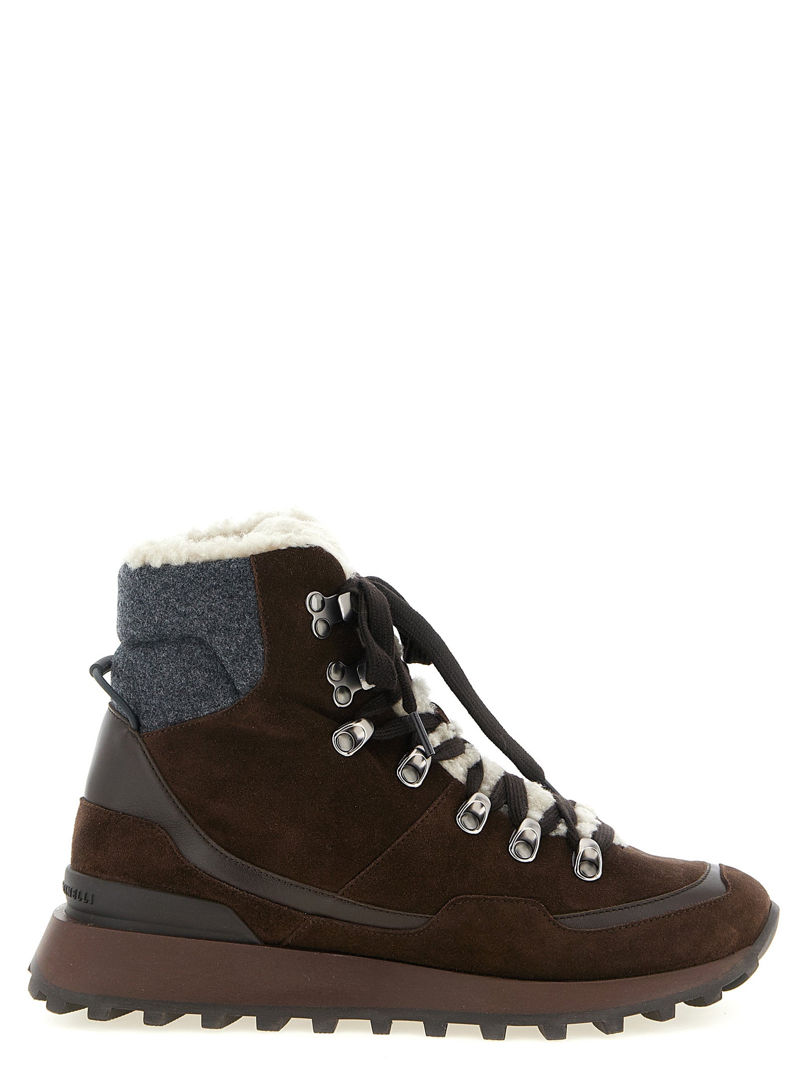 Brunello Cucinelli Lace-Up Ankle Boots With Hooks