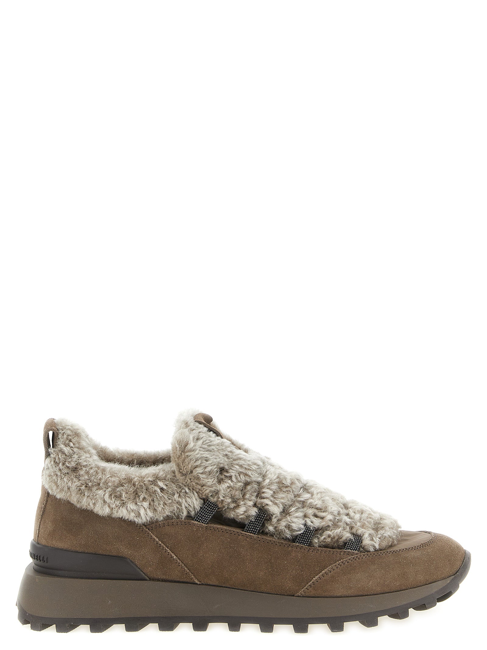 Brunello Cucinelli 'Monile' Shearling Sneakers
