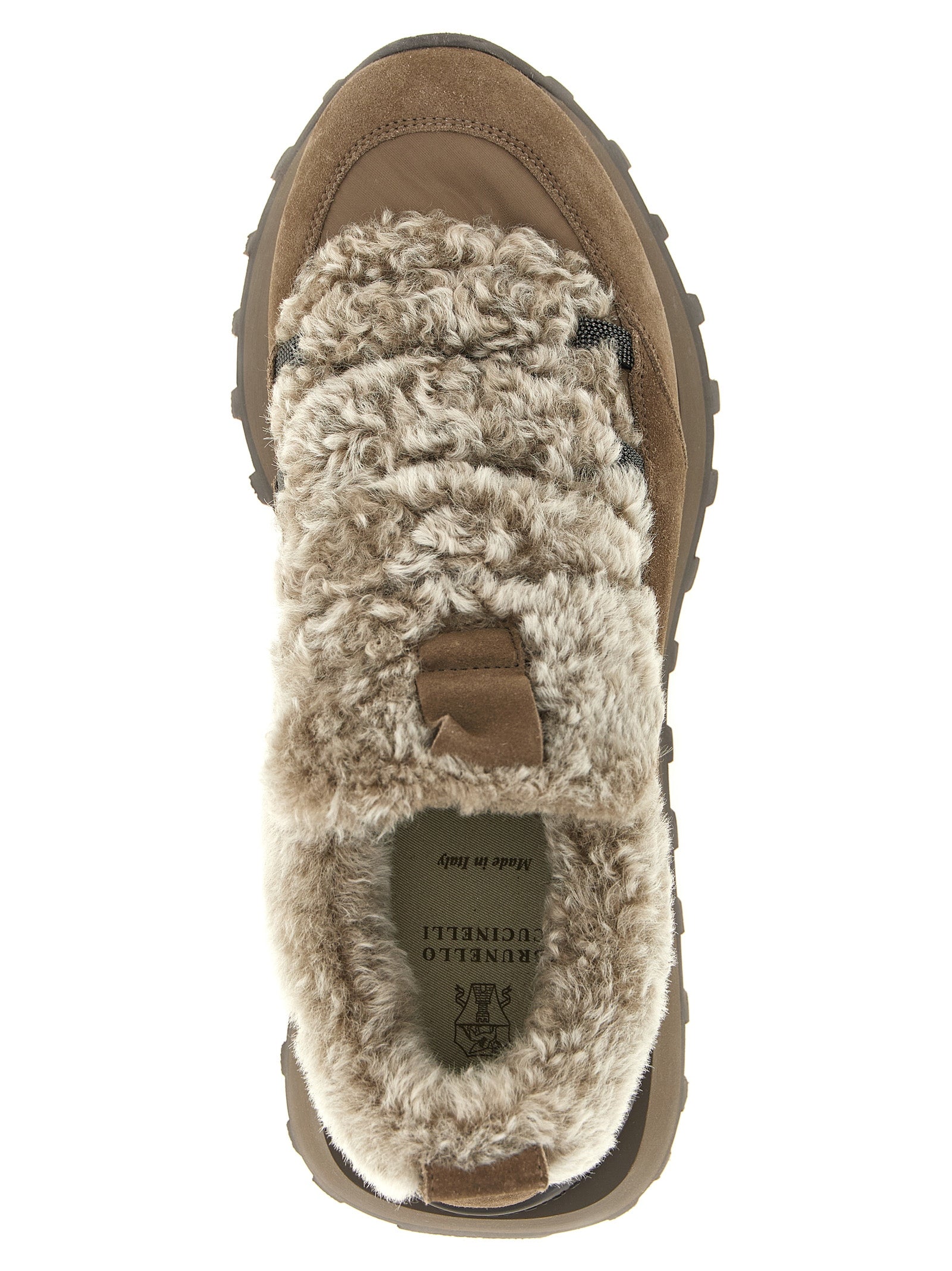 Brunello Cucinelli 'Monile' Shearling Sneakers