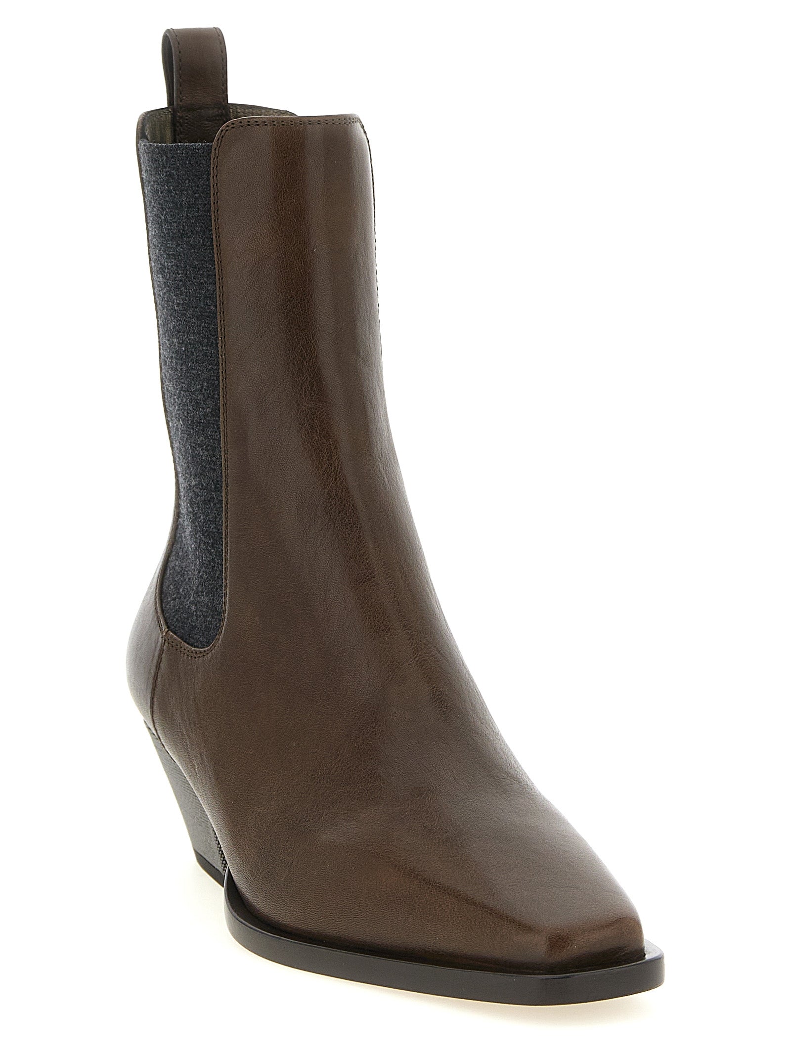 Brunello Cucinelli 'Precious Heel' Ankle Boots