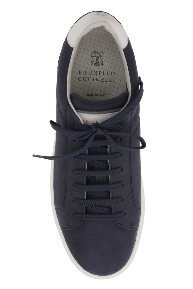 Brunello Cucinelli Nubuck Sneakers Blue