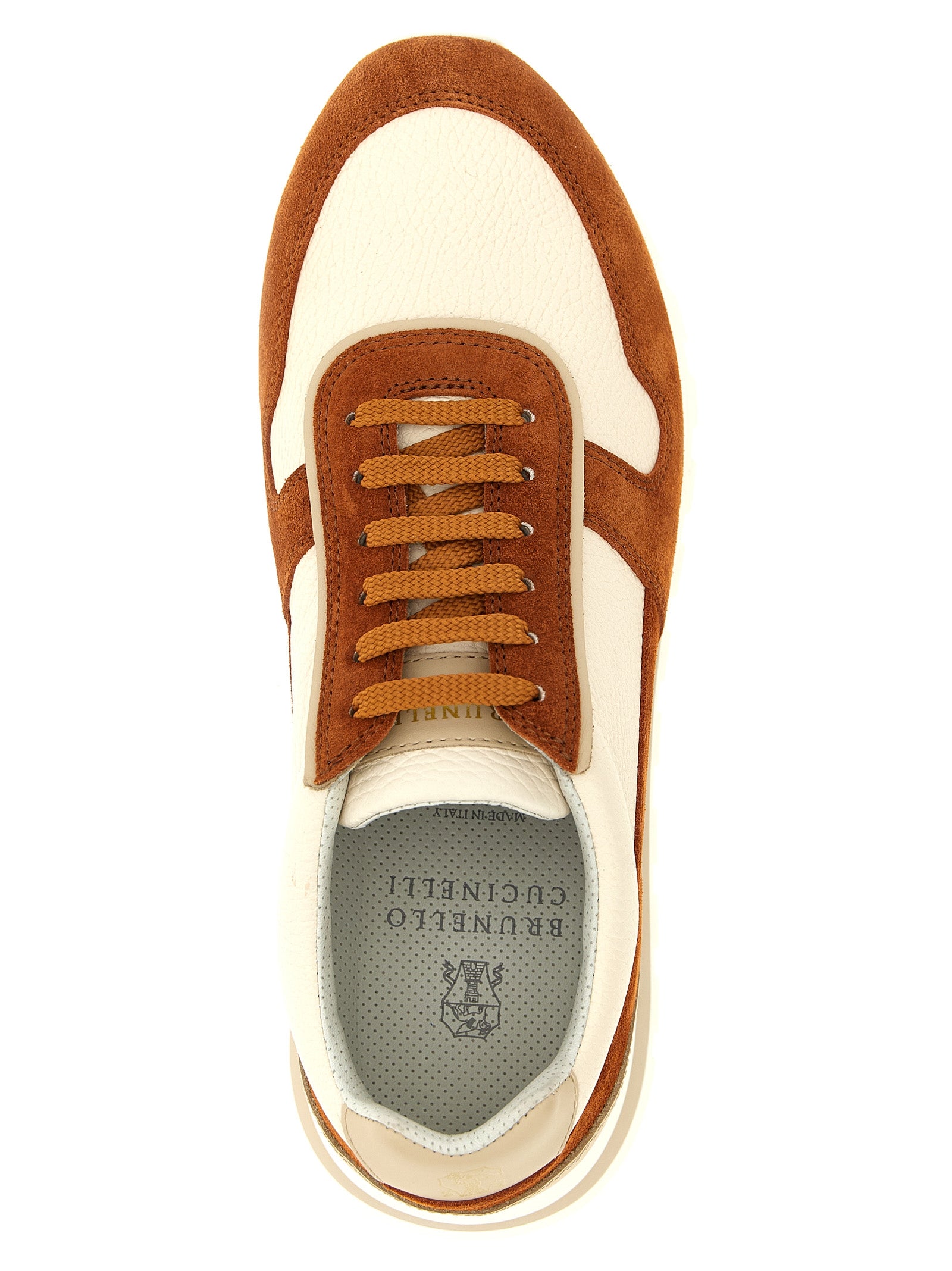 Brunello Cucinelli Leather Suede Sneakers